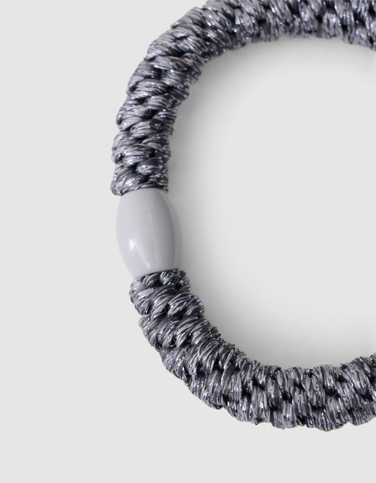 Lurex Haarelastiek Grijs SHOEBY ACCESSOIRES
