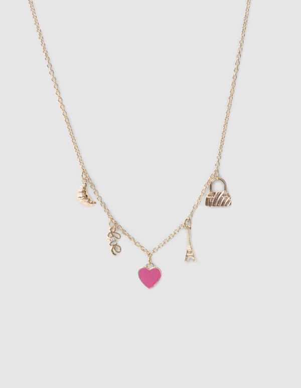 Paris Charm Ketting Goud SHOEBY ACCESSOIRES
