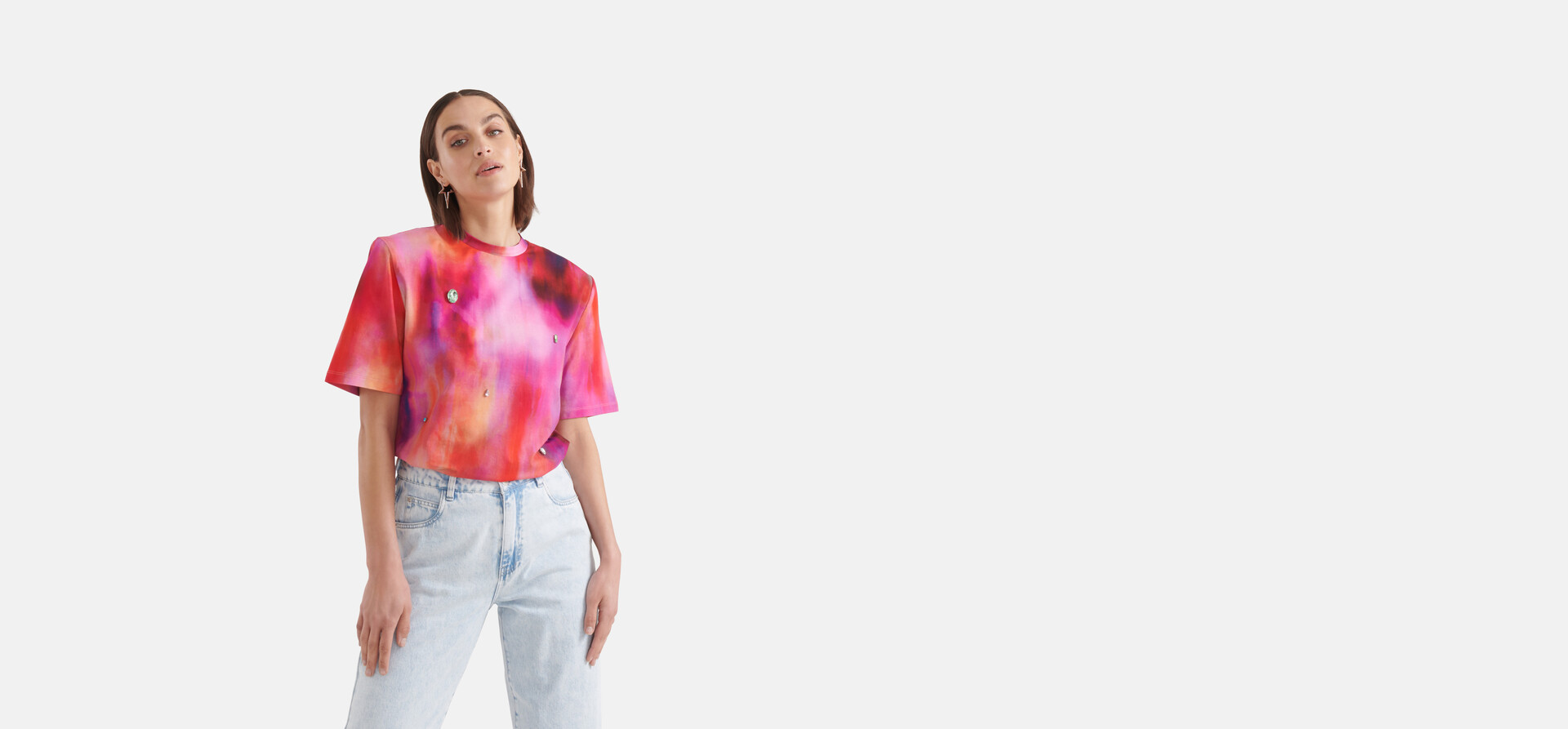 Gekleurd Tie Dye T-shirt SHOEBY WOMEN