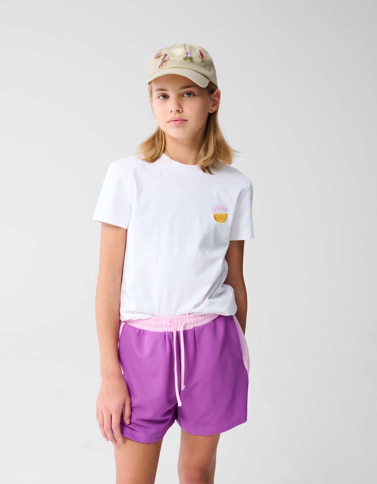 Lemon Artwork T-shirt Wit SHOEBY GIRLS