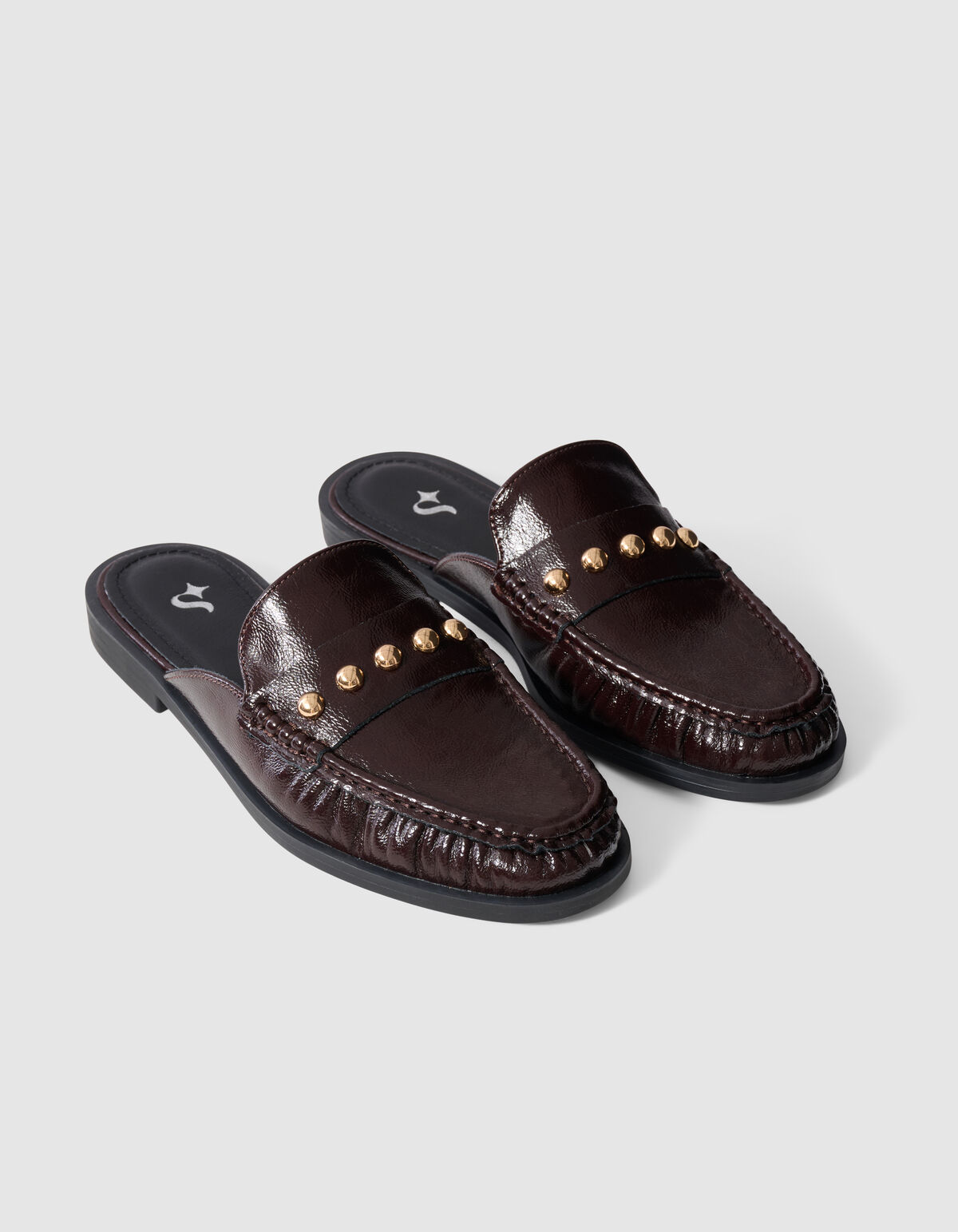 Studded Loafer Donkerrood SHOEBY SHOES