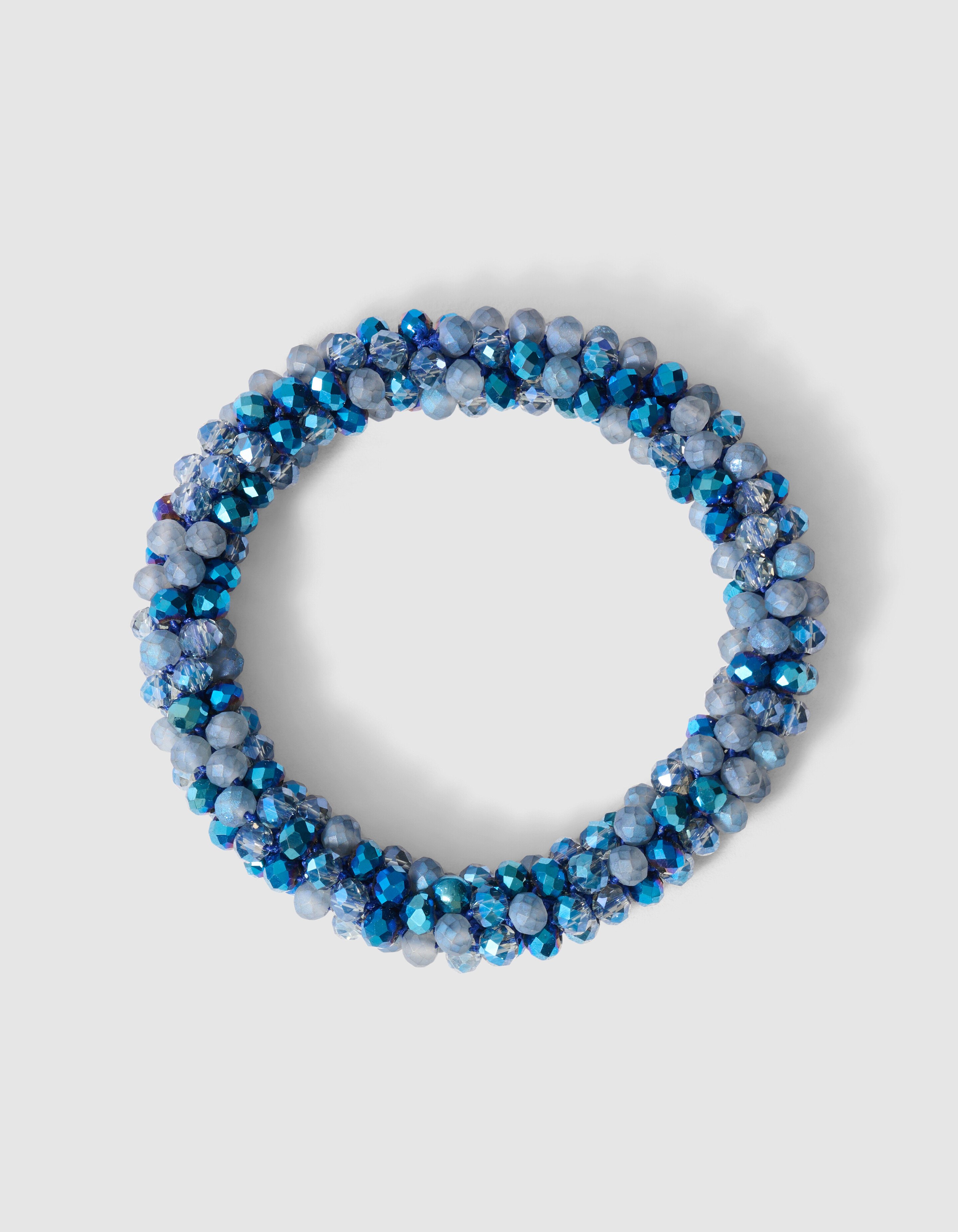 Beaded Haarelastiek Blauw SHOEBY ACCESSOIRES