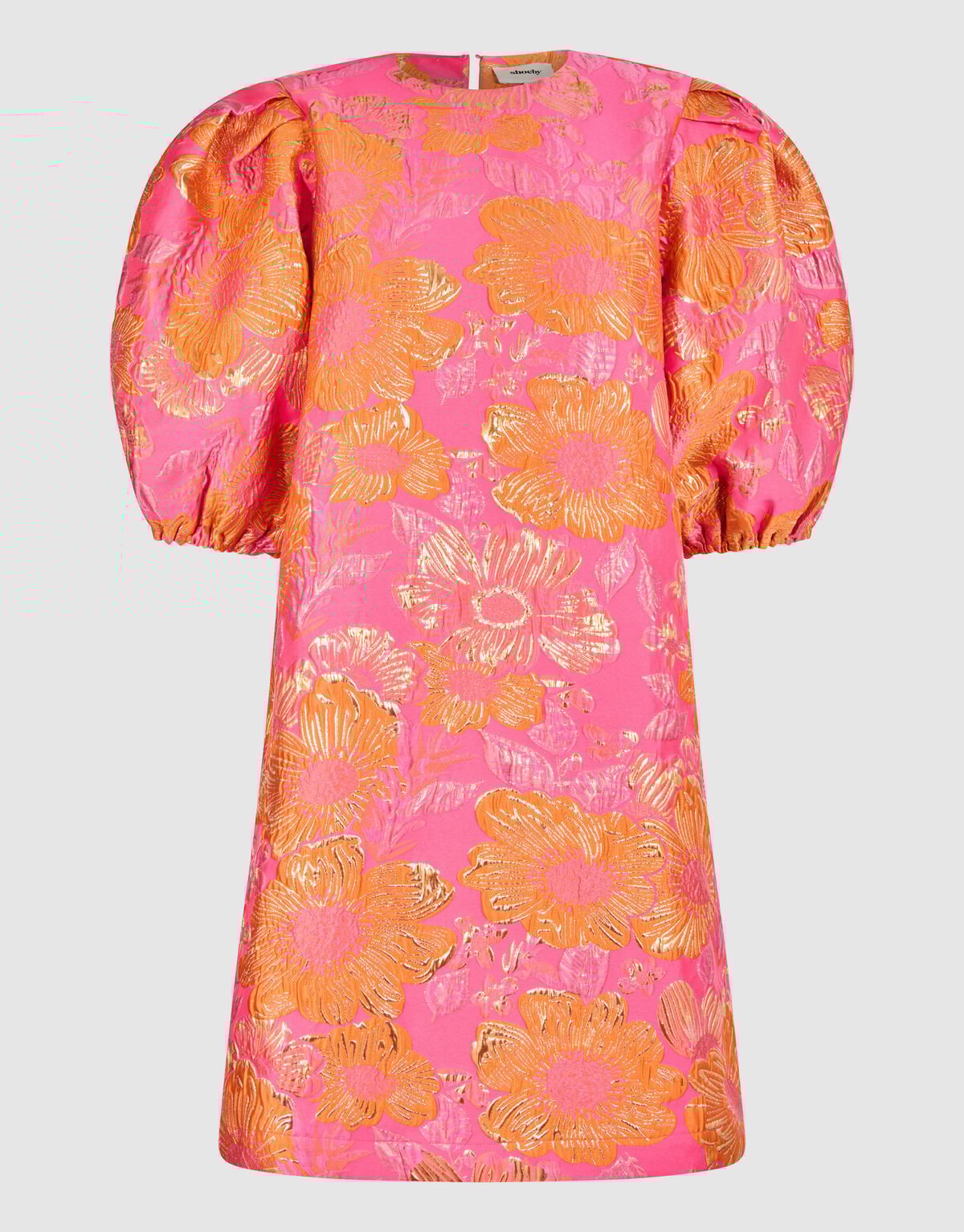 Jacquard Flower Mini Jurk Roze SHOEBY WOMEN