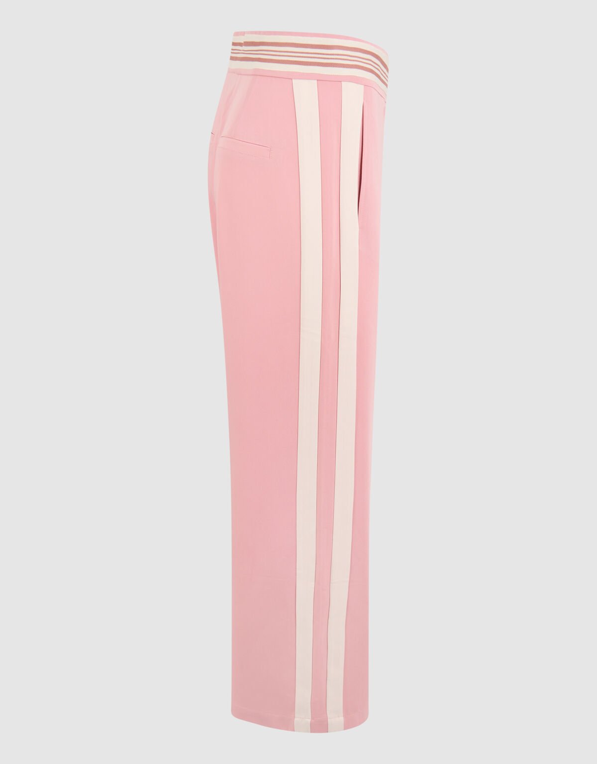 Sporty Wide Leg Broek Lichtroze SHOEBY WOMEN