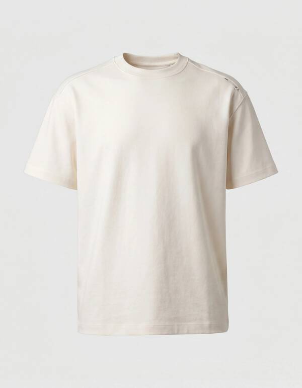 Basis Label T-shirt Gebroken Wit SHOEBY MEN