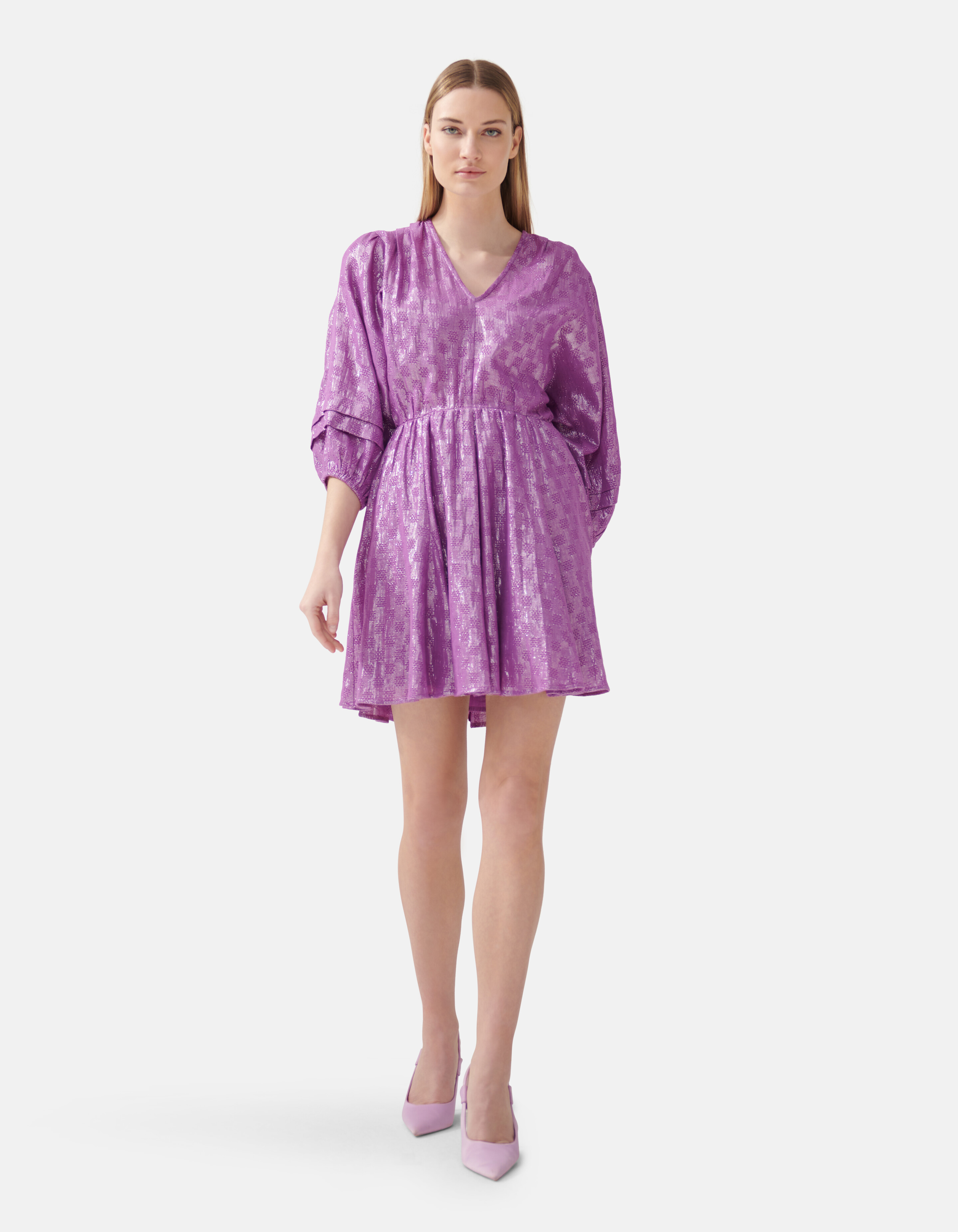 Voile Jurk Paars By Fred SHOEBY WOMEN