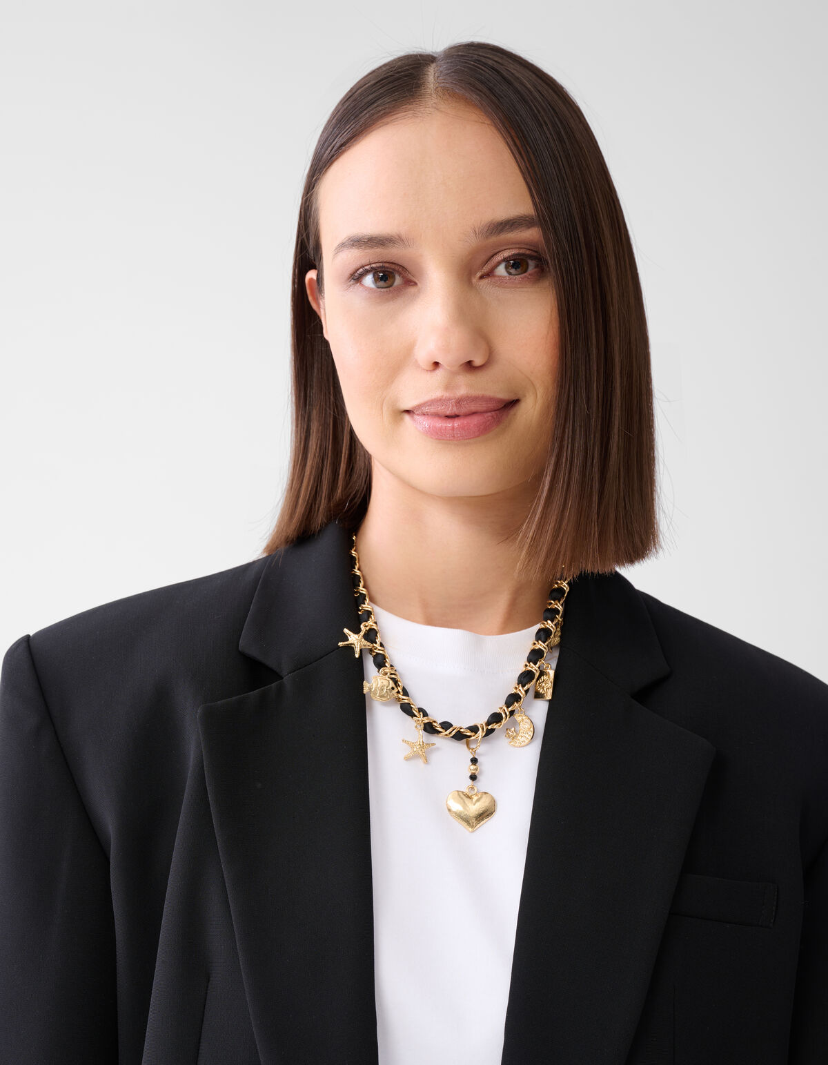 Charm Ketting Zwart SHOEBY ACCESSOIRES