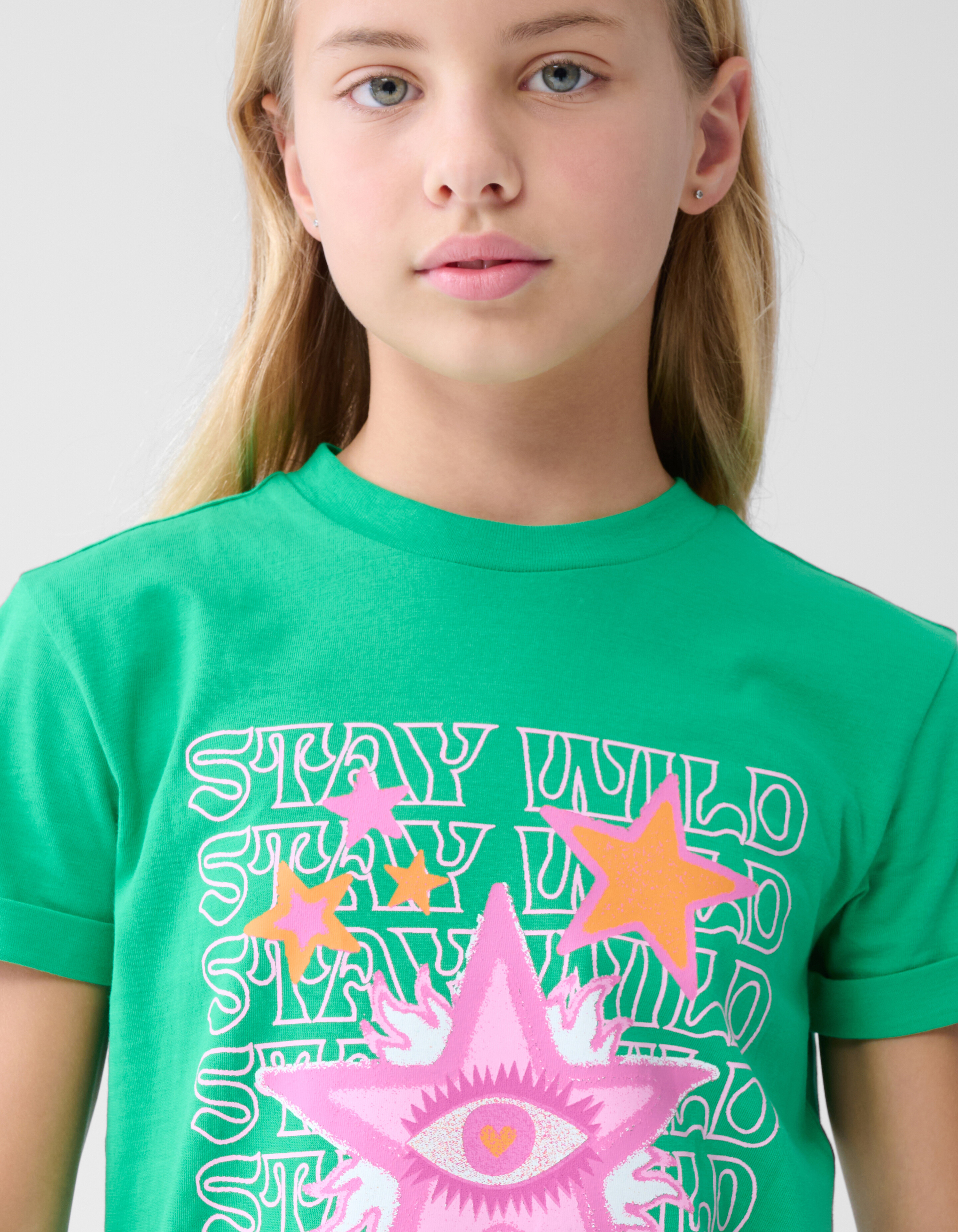 Artwork T-shirt Groen SHOEBY GIRLS