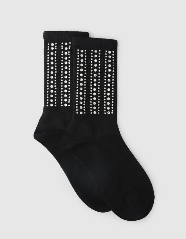 Strass Sok Zwart SHOEBY ACCESSOIRES