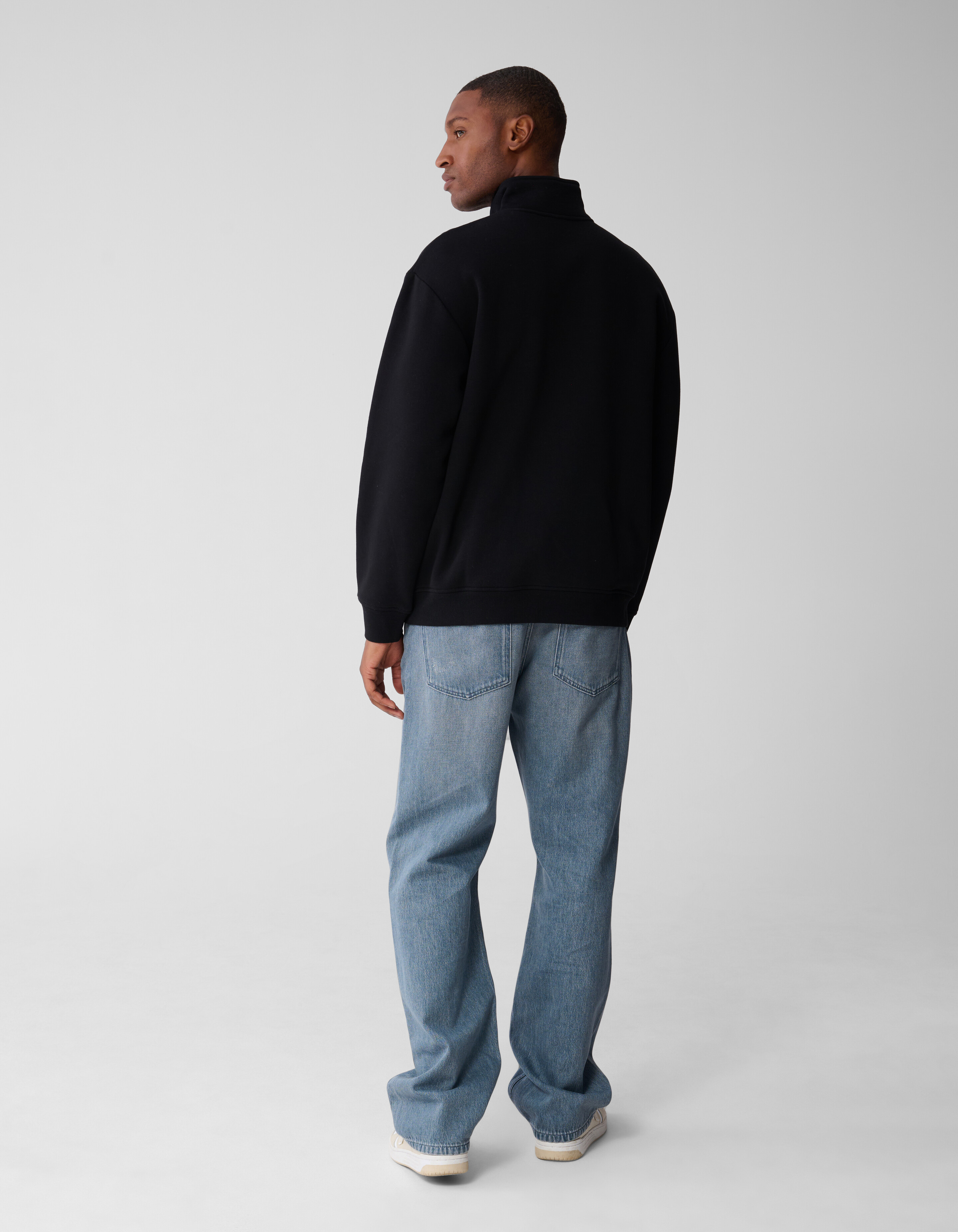 Half Zip Sweater Zwart SHOEBY MEN
