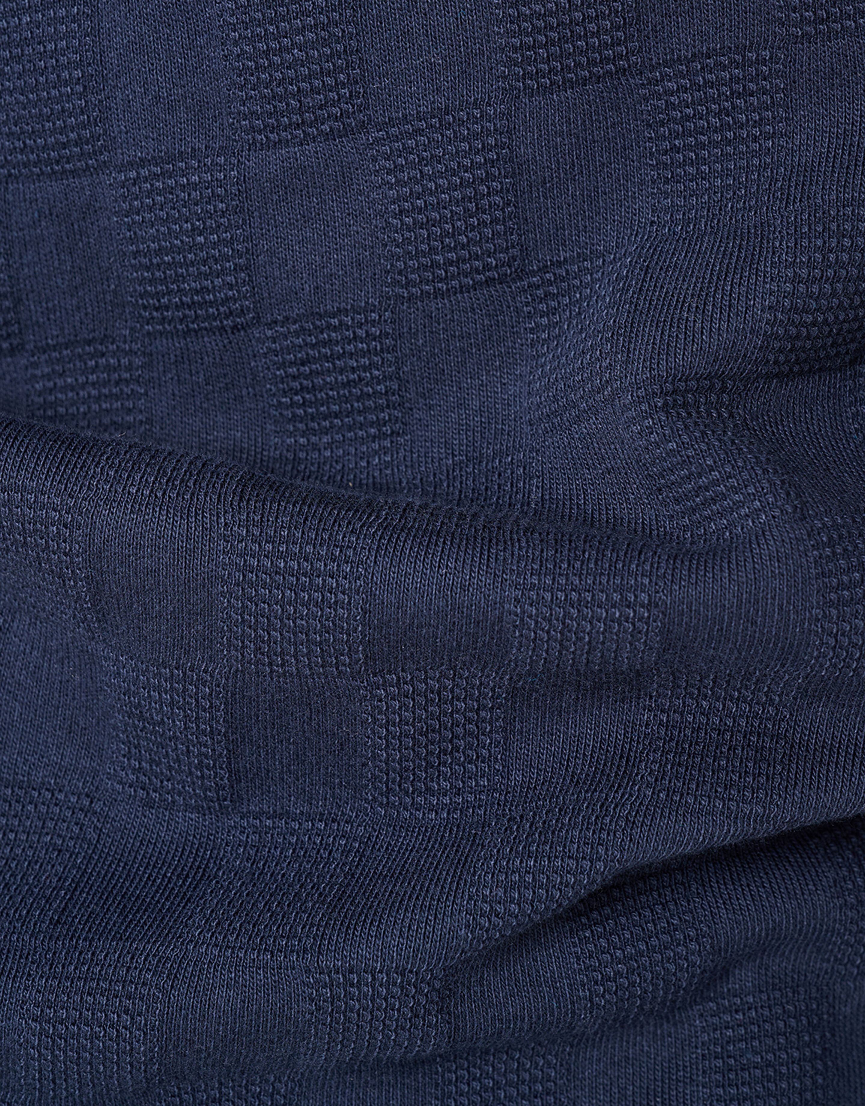 Block Structuur T-shirt Donkerblauw SHOEBY MEN