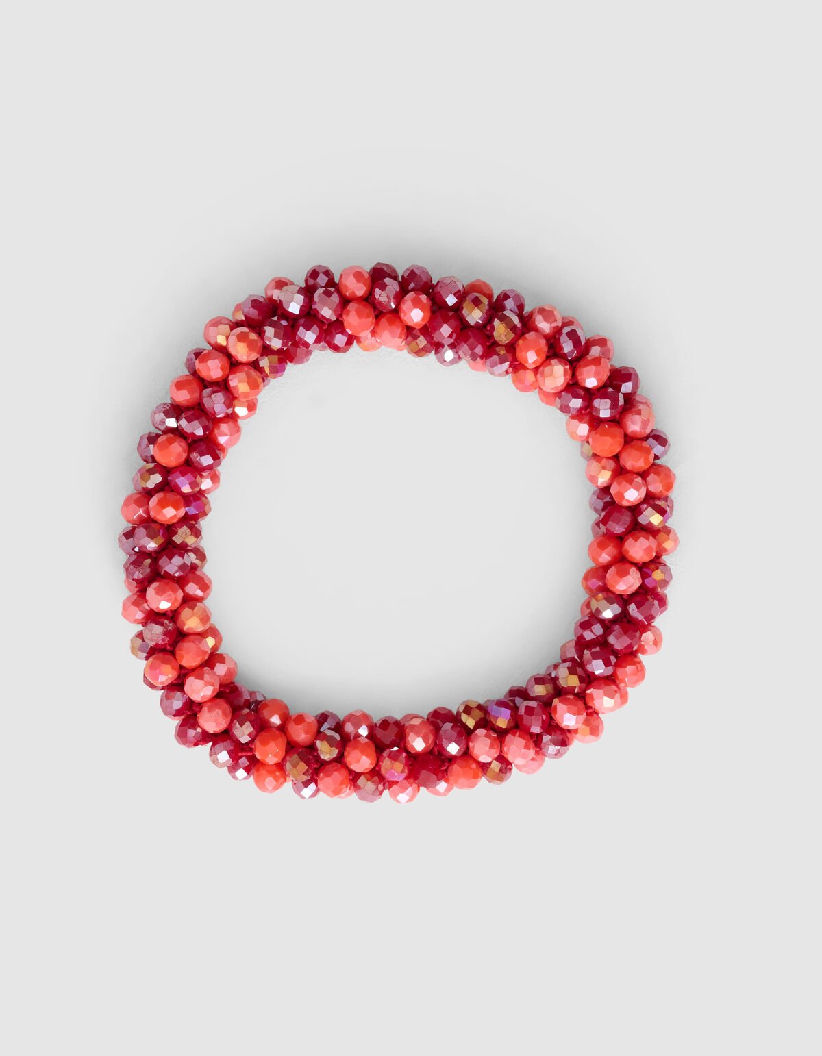 Beaded Haarelastiek Rood SHOEBY ACCESSOIRES