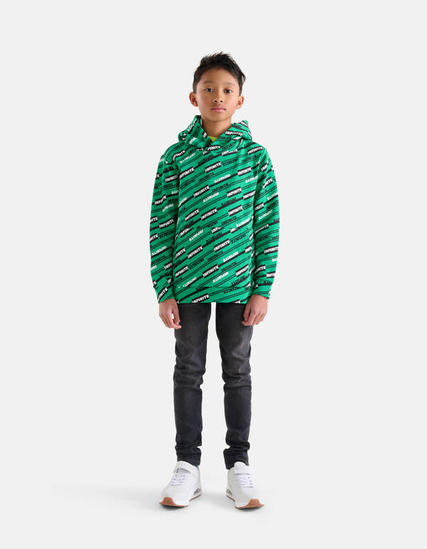 Tekst Hoodie Groen SHOEBY BOYS