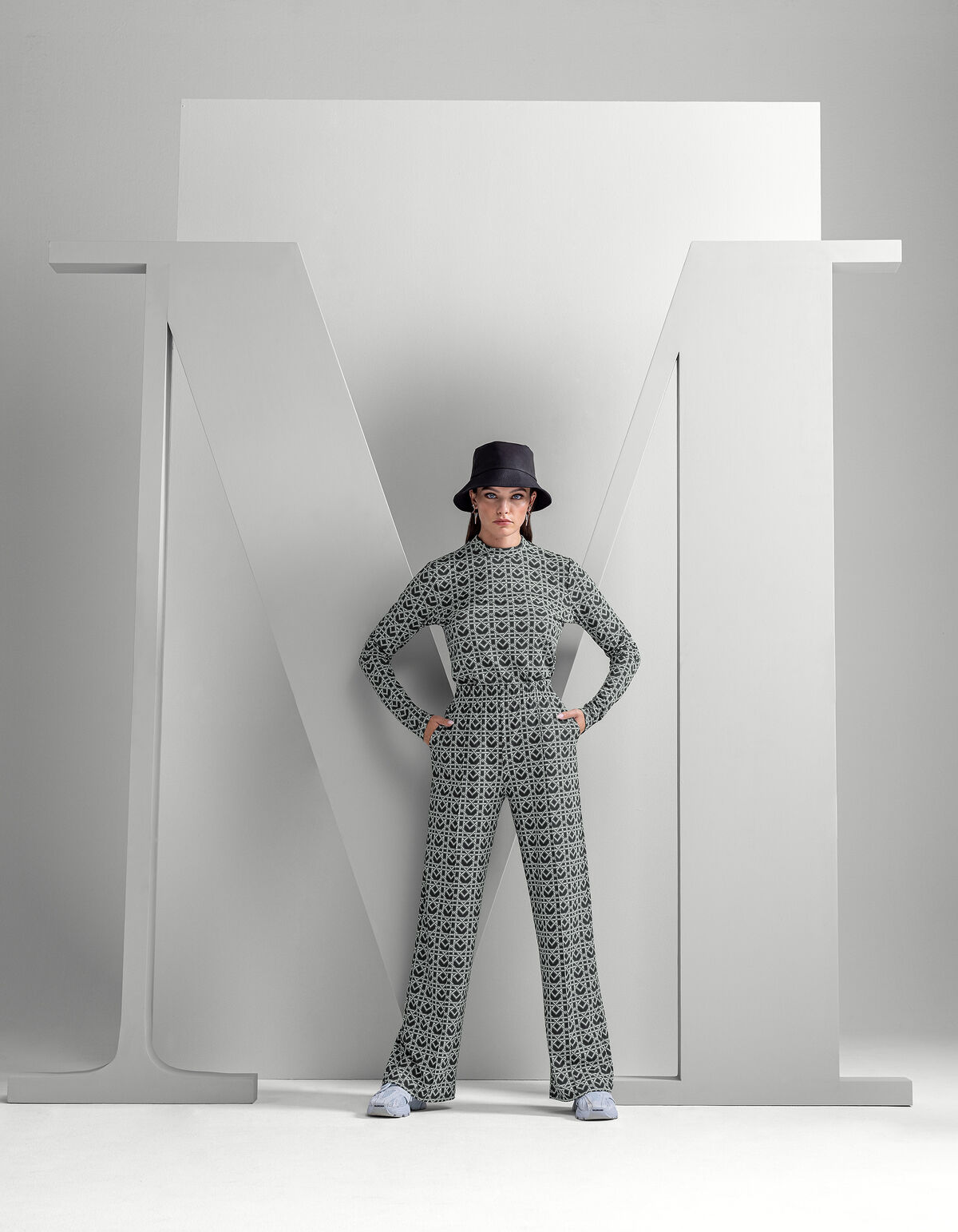 Travel Wide Leg Broek Donkergrijs SHOEBY WOMEN