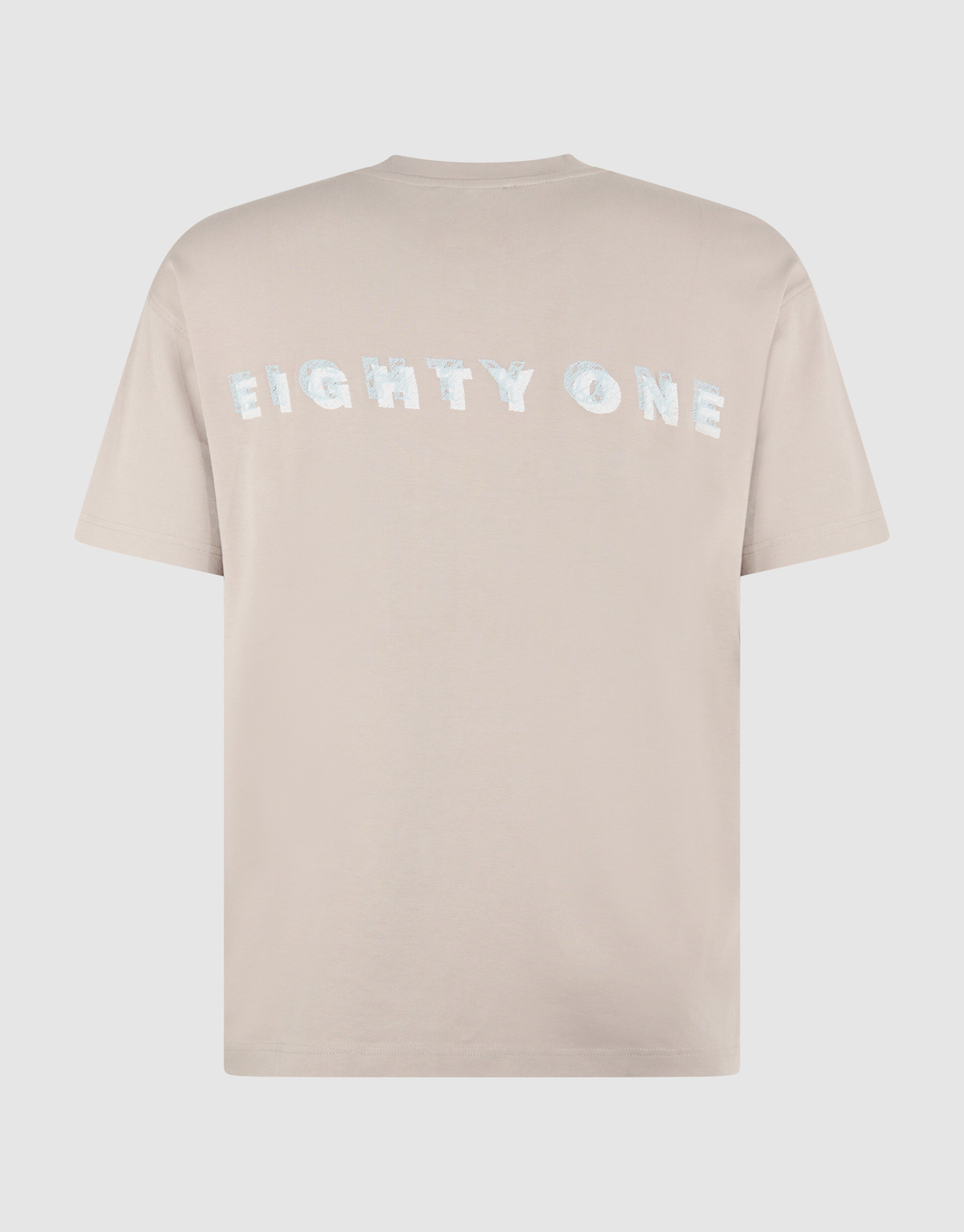 Spark Embroidery T-shirt Lichtbruin SHOEBY MEN