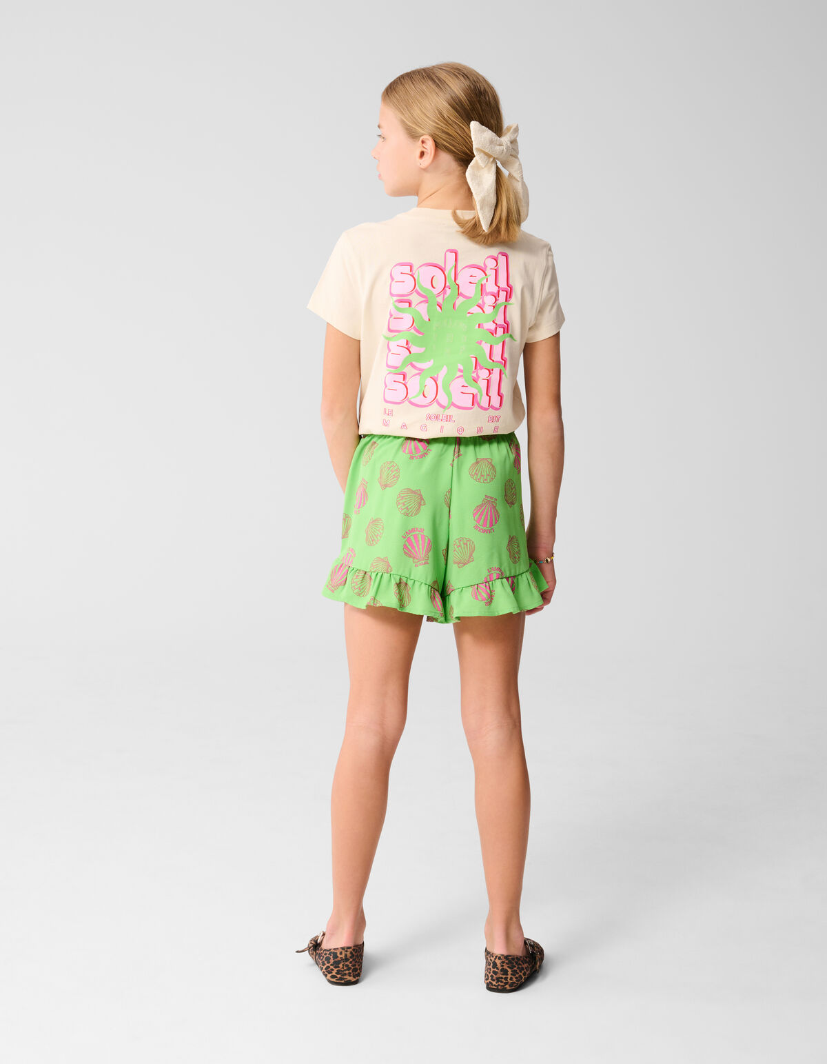 Schelp Short Groen SHOEBY GIRLS