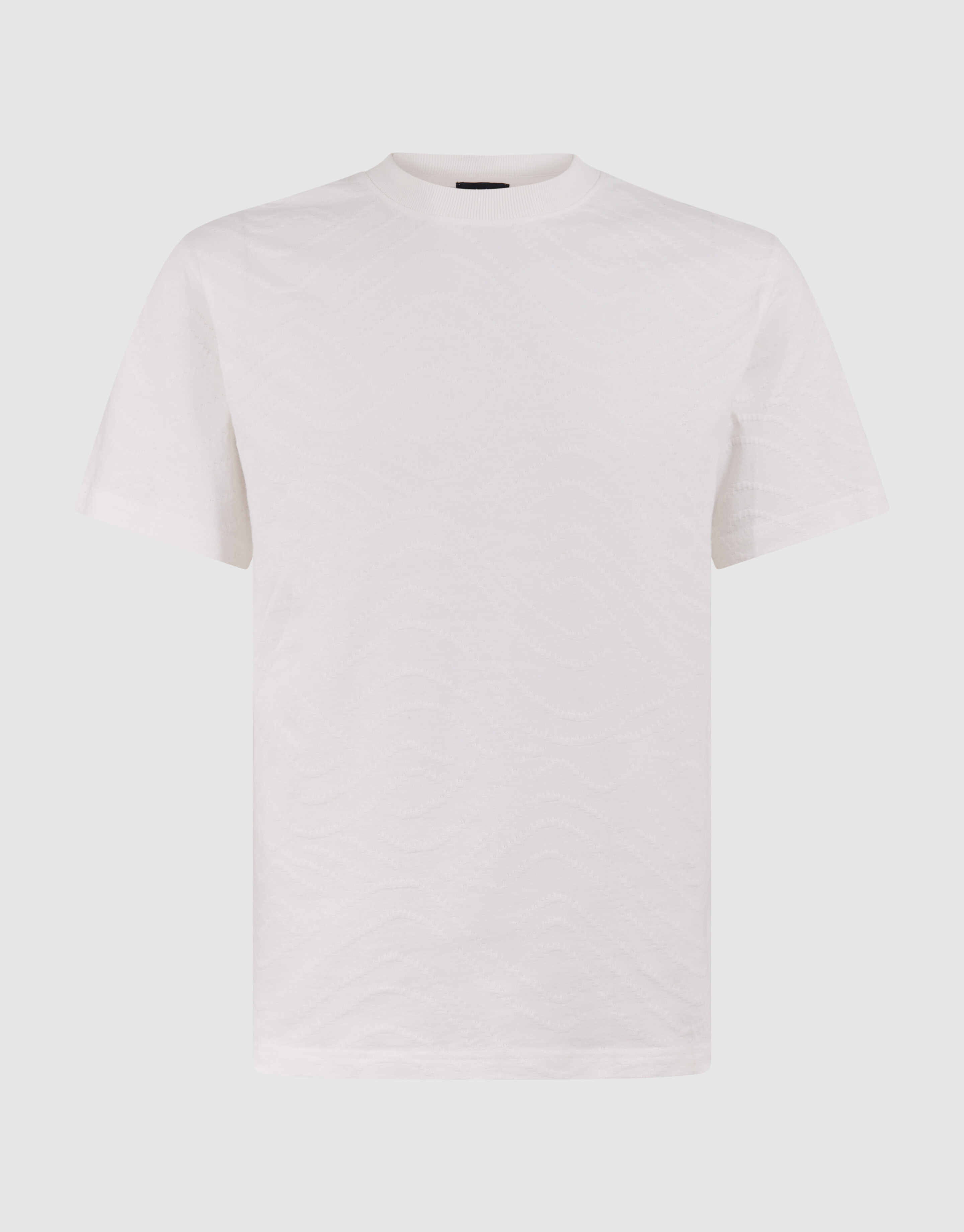 Jacquard T-shirt Gebroken Wit SHOEBY MEN