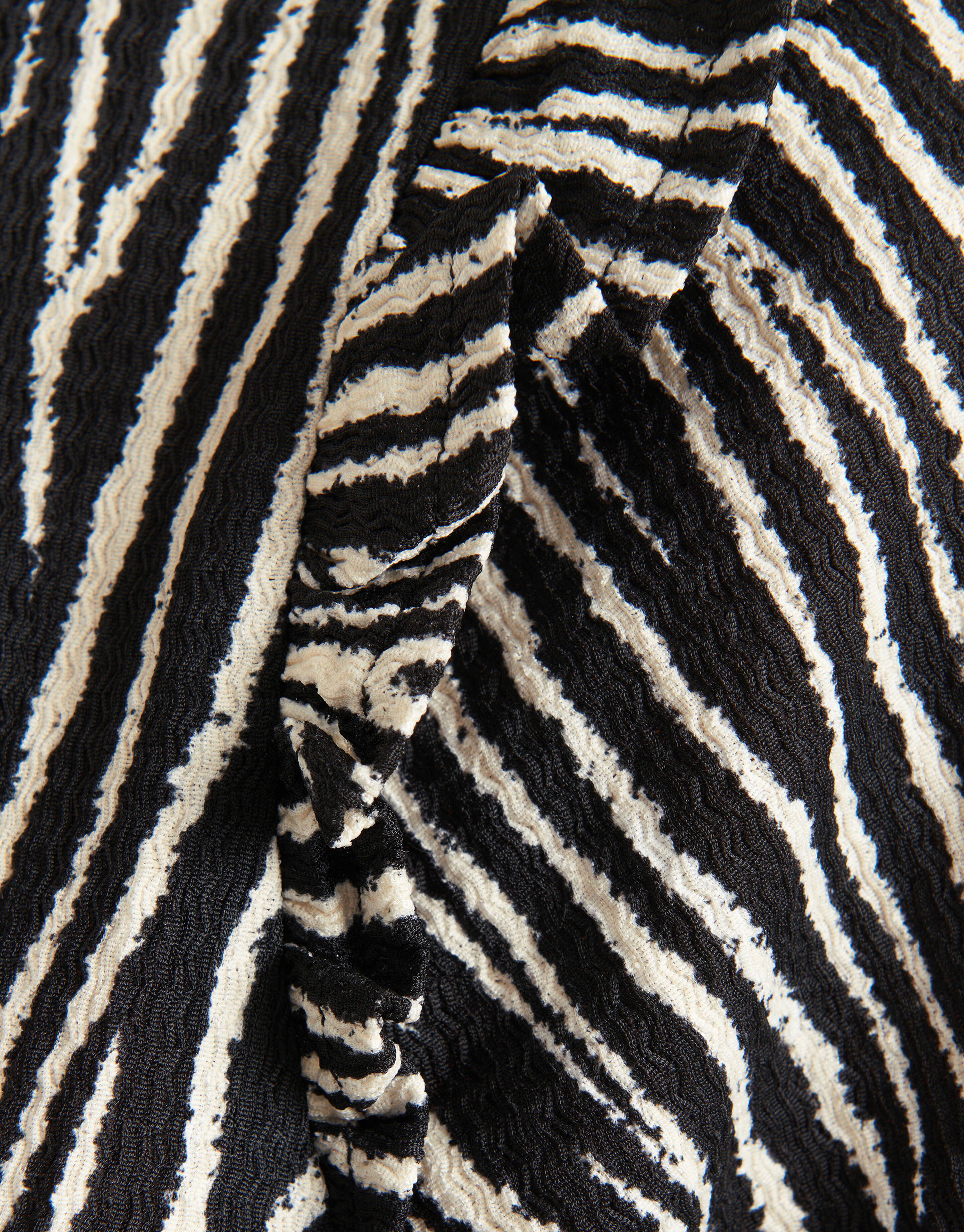 Zebra Crinkle Top Zwart SHOEBY WOMEN