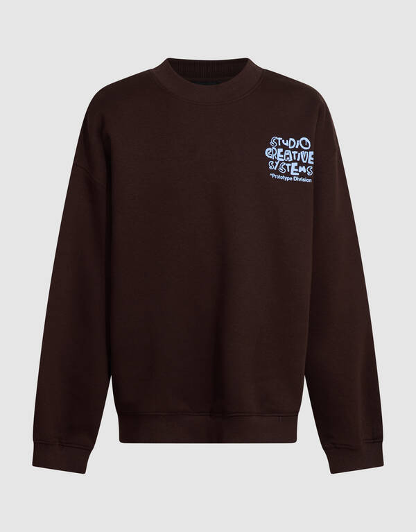 Label Sweater Donkerbruin SHOEBY BOYS