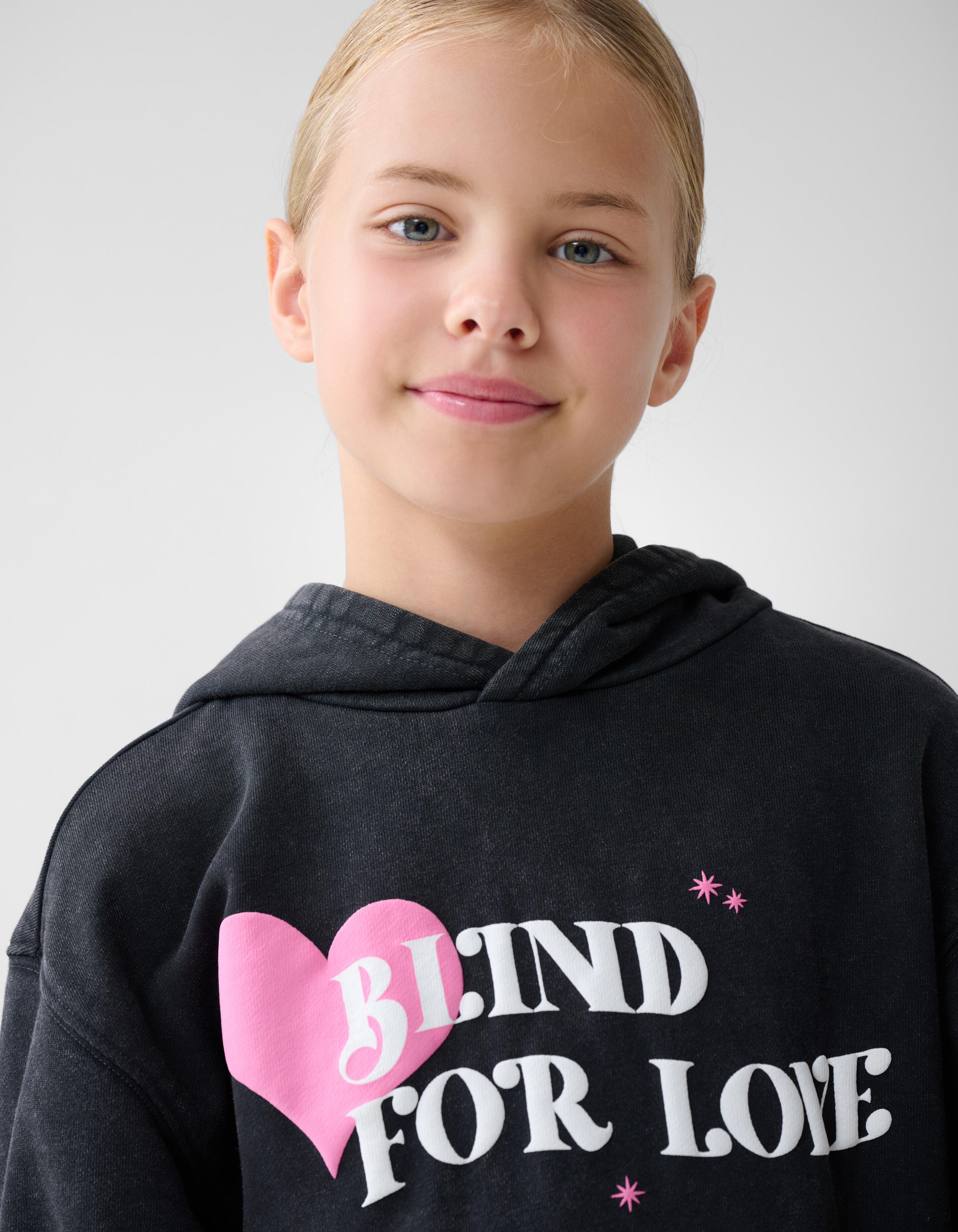 Artwork Hoodie Jurk Zwart SHOEBY GIRLS