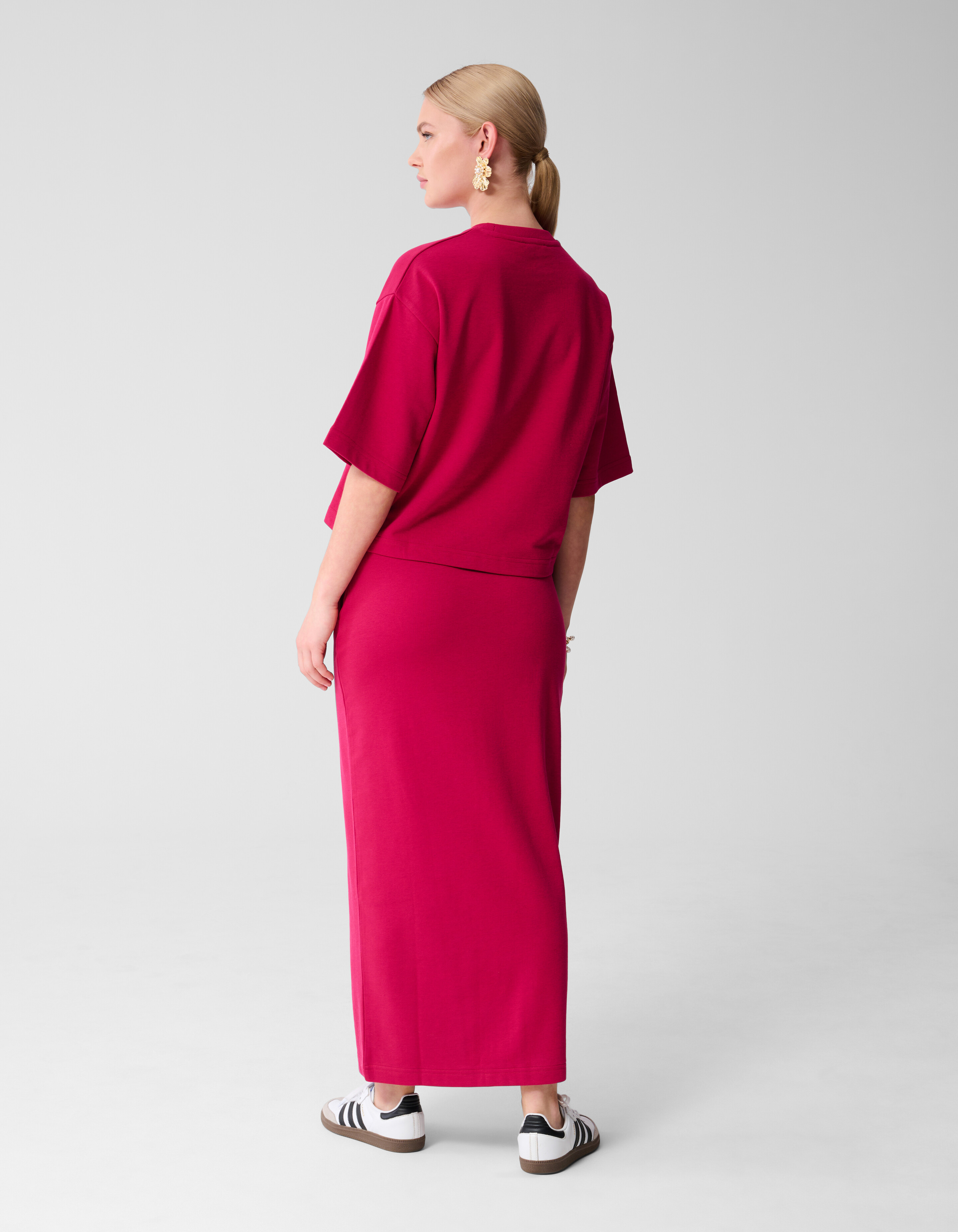 Oversized Sweat T-shirt Roze/Rood SHOEBY WOMEN