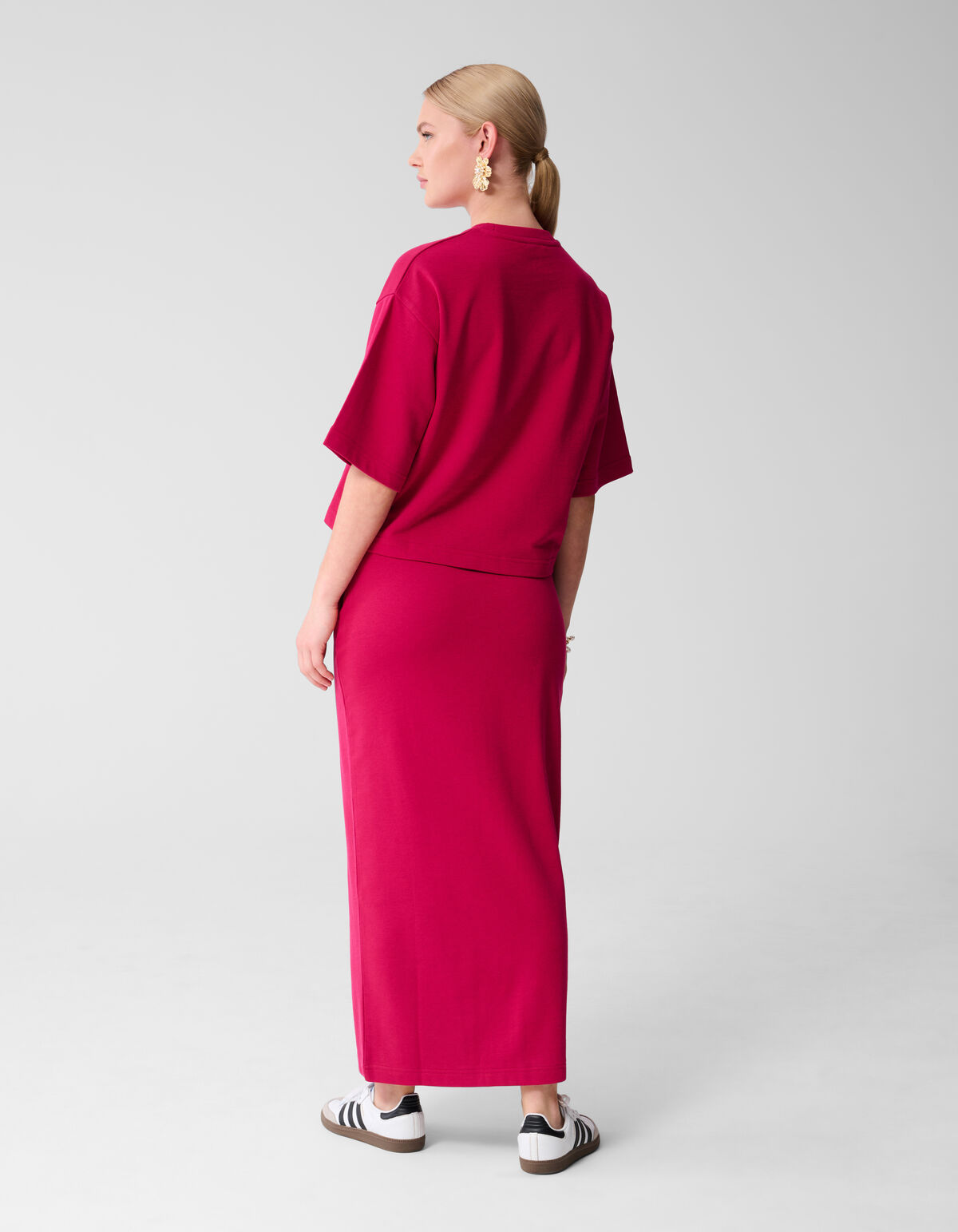 Oversized Sweat T-shirt Roze/Rood SHOEBY WOMEN