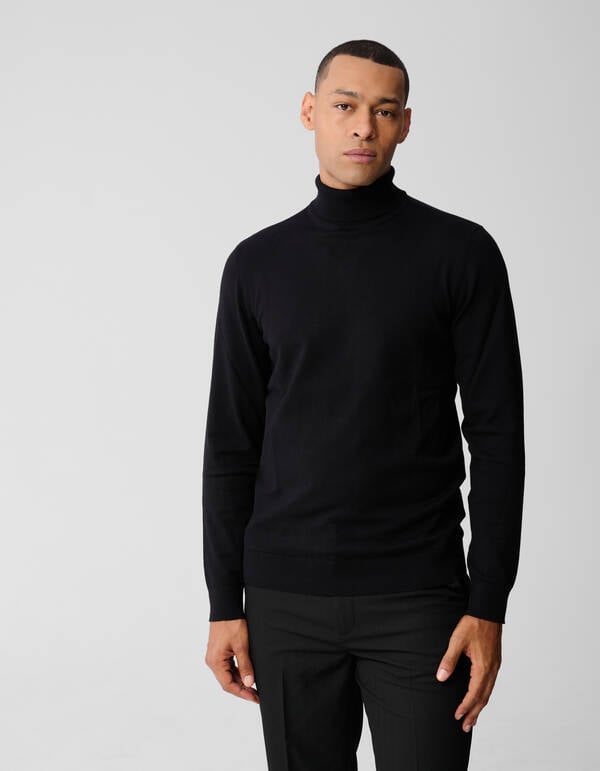 Gebreide Coltrui Zwart SHOEBY MEN