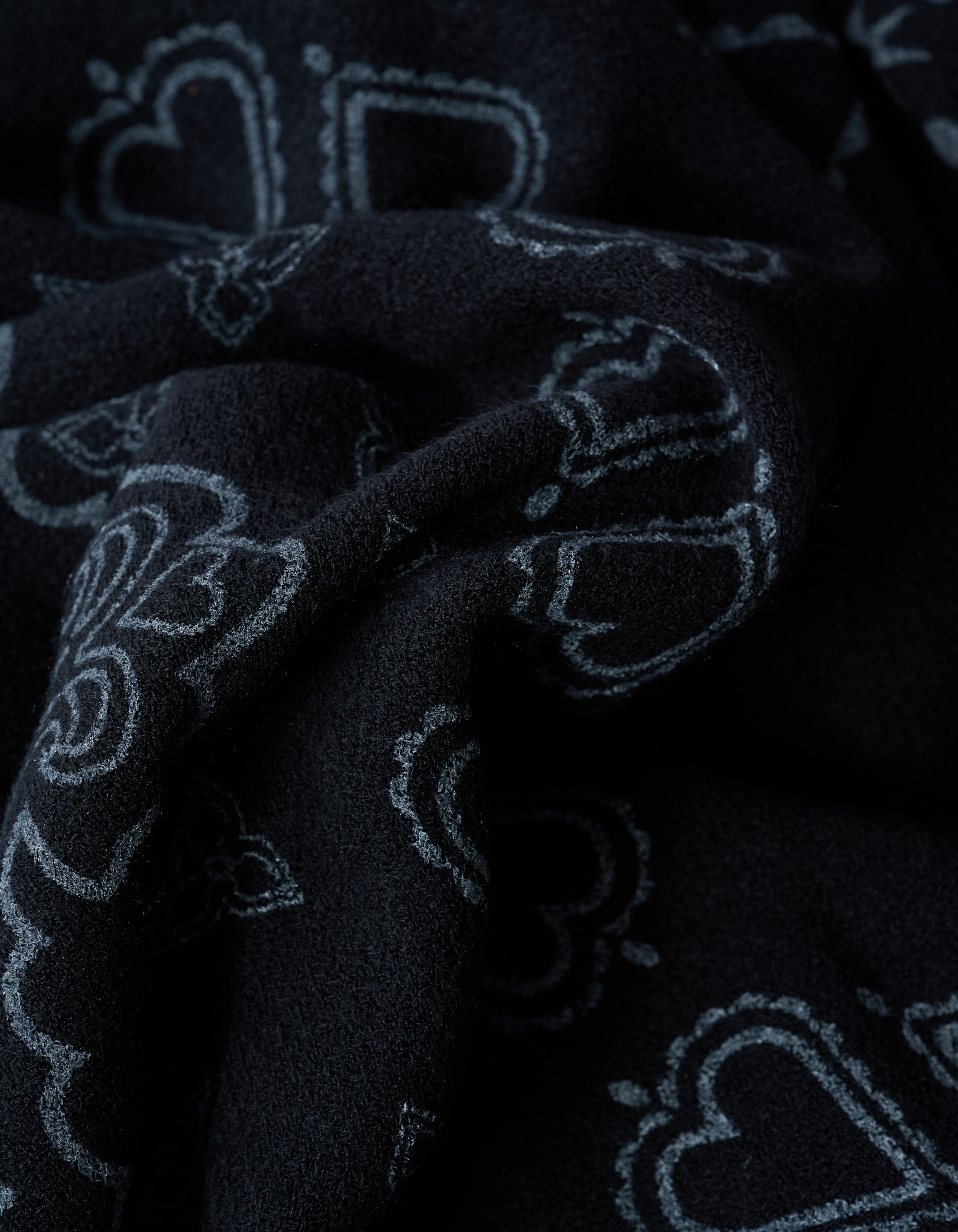 Paisley Sjaal Zwart SHOEBY ACCESSOIRES