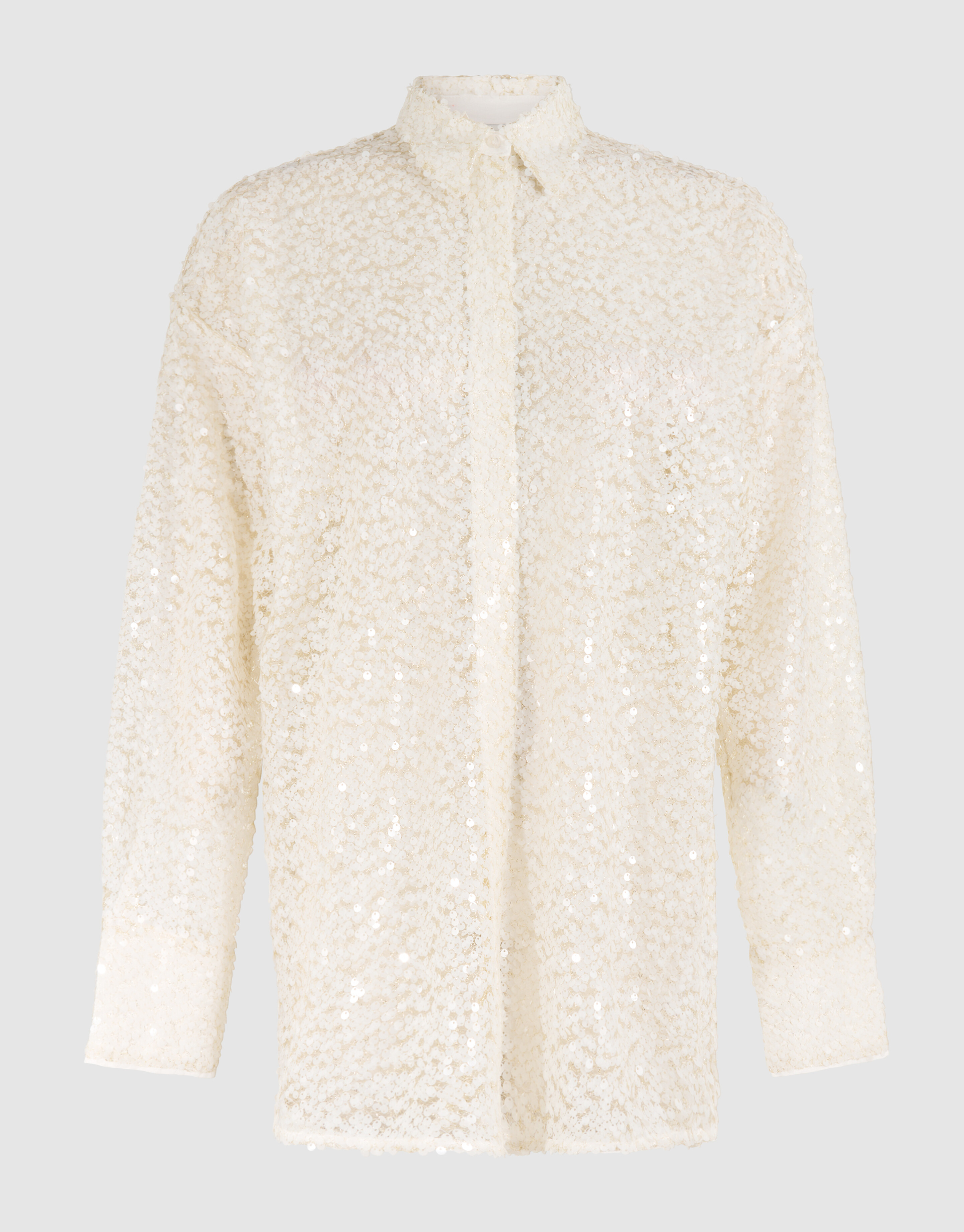 Oversized Sequin Blouse Gebroken Wit By Monica SHOEBY WOMEN