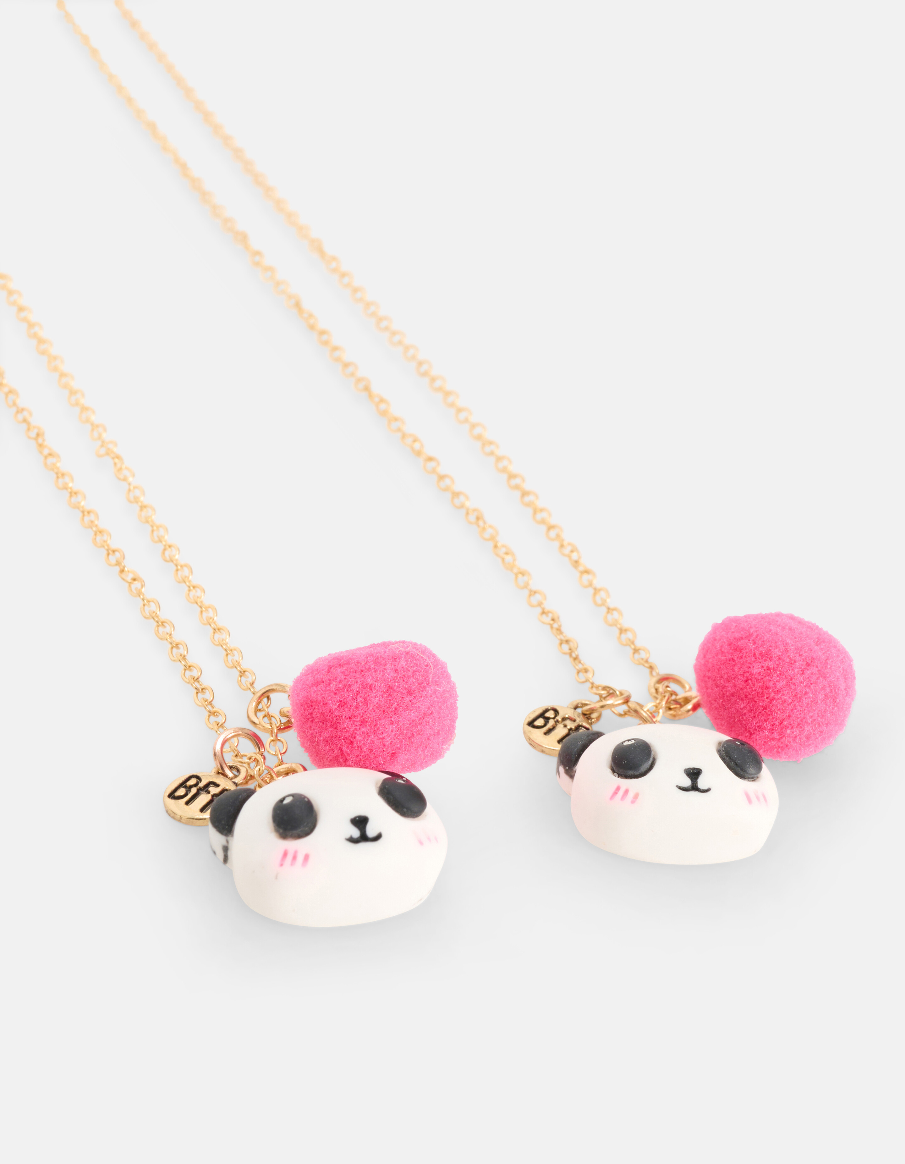 BFF Panda Ketting Set Zwart/Wit SHOEBY ACCESSOIRES