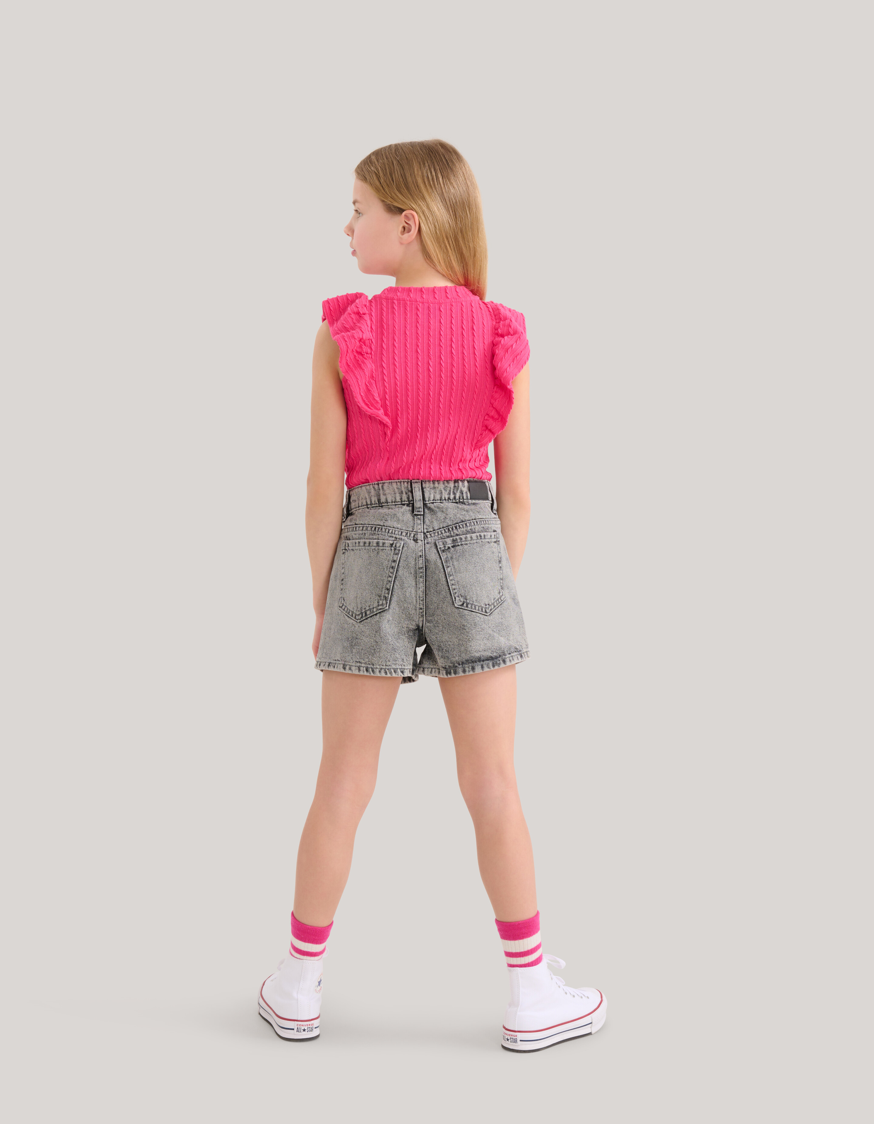 Strass Denim Short Grijs SHOEBY GIRLS
