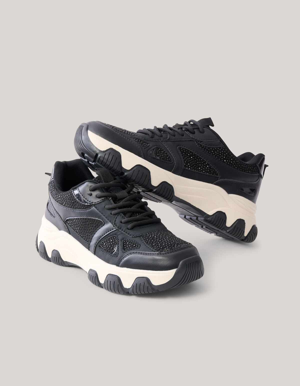 Strass Sneaker Zwart SCHOENEN SHOEBY