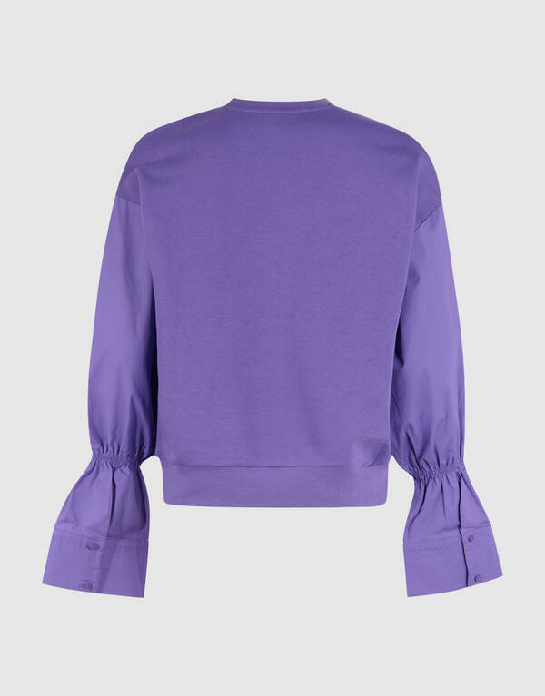 Poplin Sleeve Sweater Paars SHOEBY WOMEN