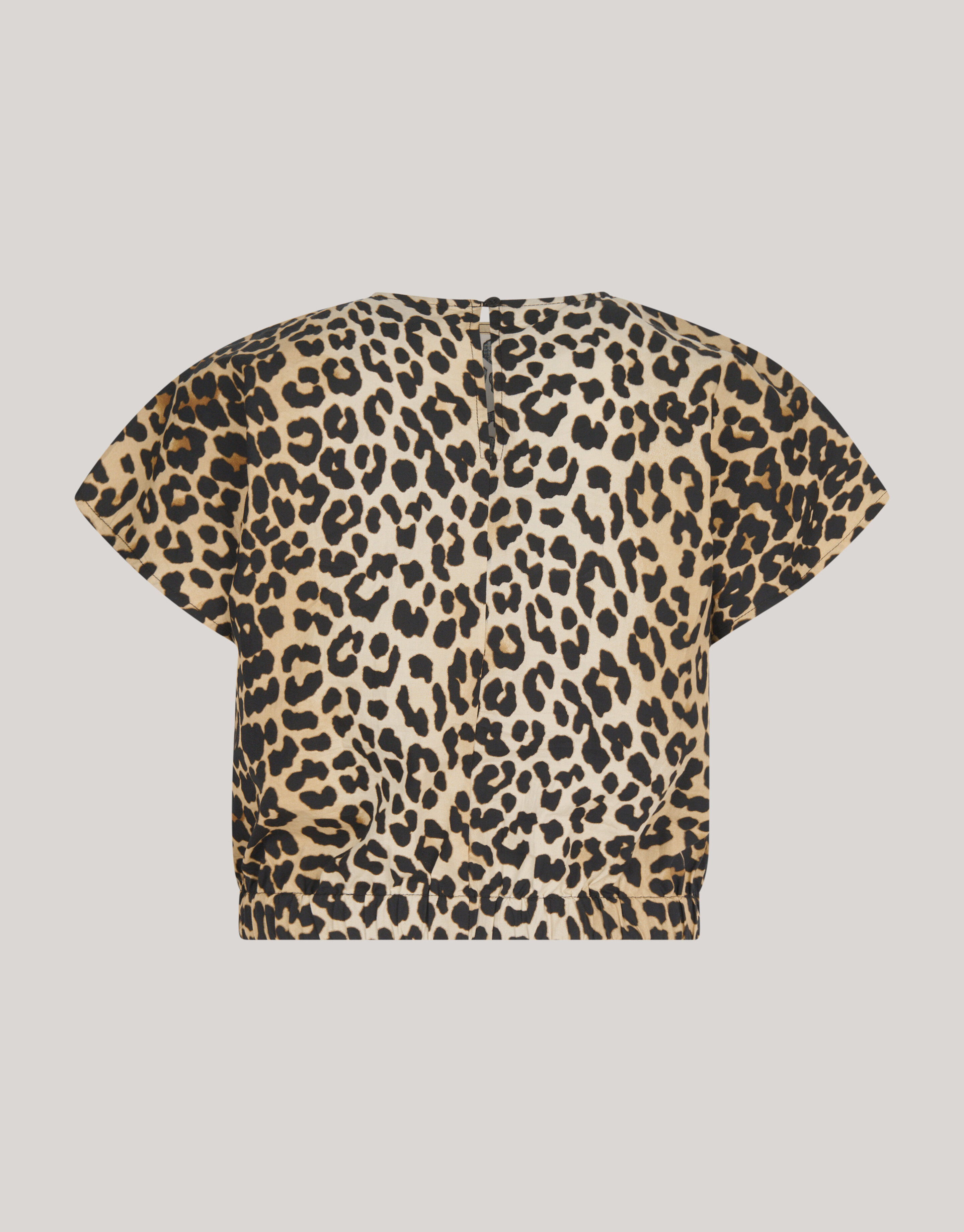 Leopard Poplin Cropped Top SHOEBY WOMEN
