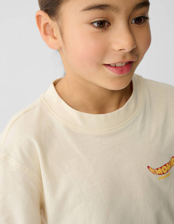 Amour Pepper Artwork T-shirt Gebroken Wit SHOEBY GIRLS