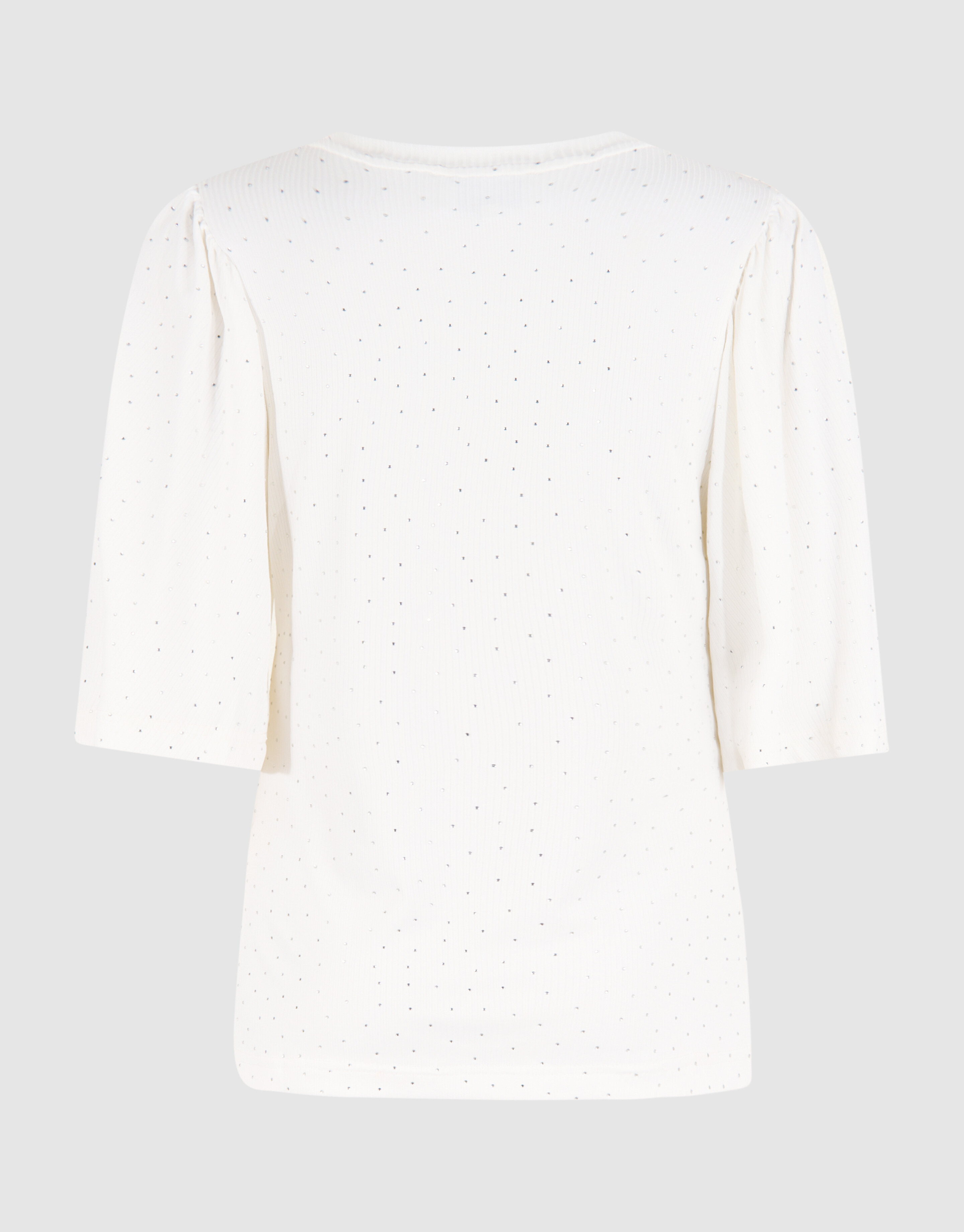 Strass Ruffle Top Gebroken Wit SHOEBY WOMEN