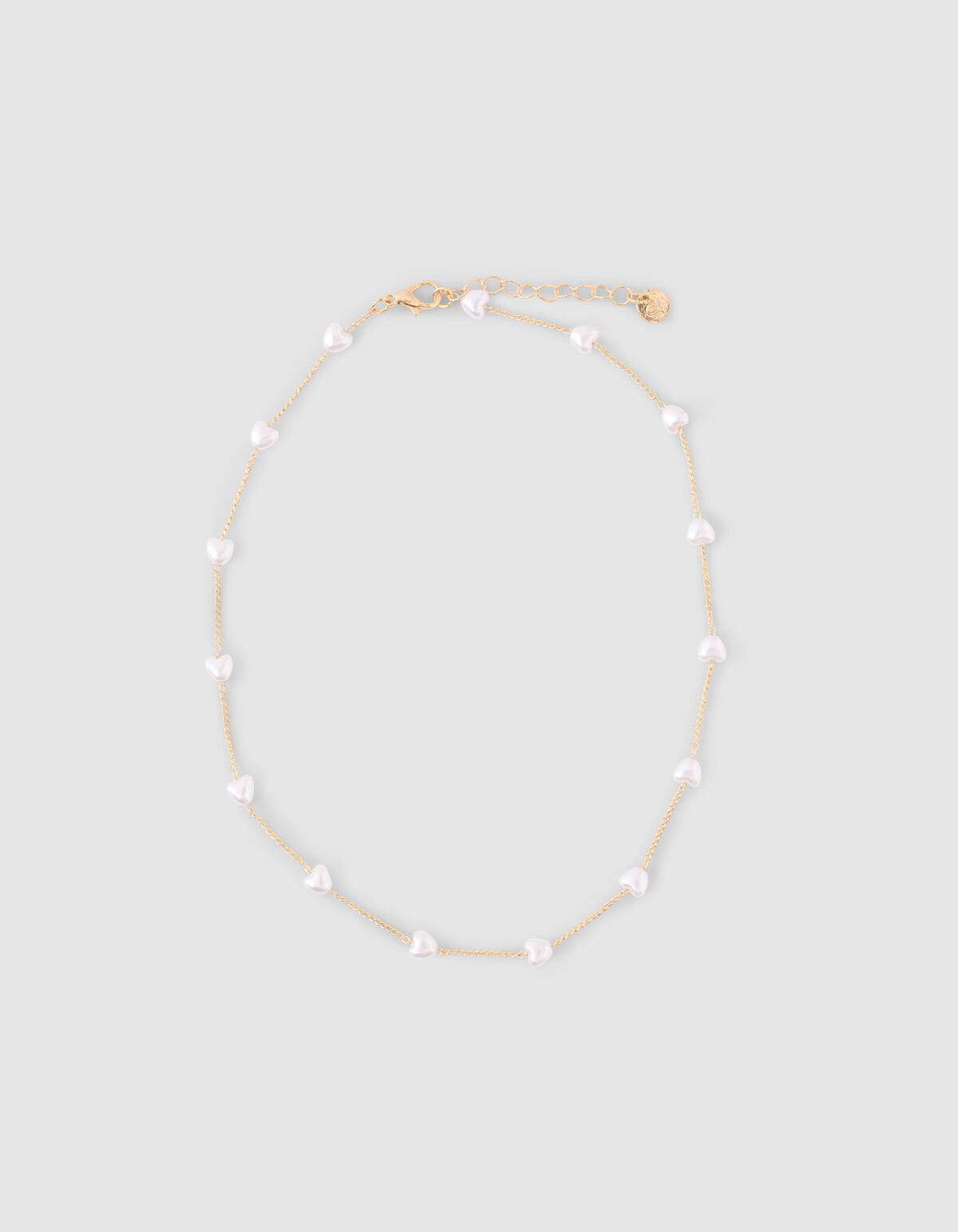 Puffed Heart Ketting Goud SHOEBY ACCESSOIRES