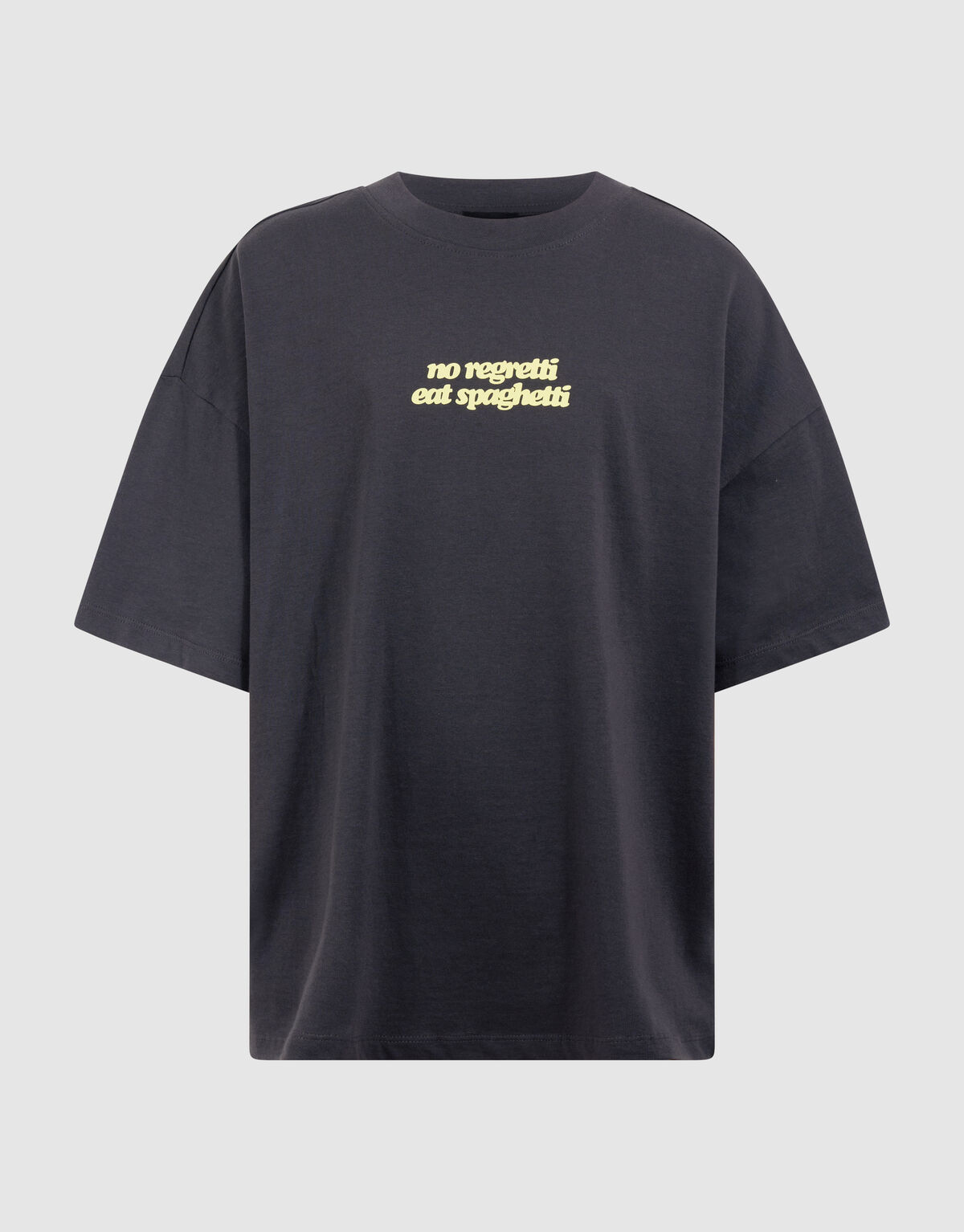 Spaghetti Artwork T-shirt Donkergrijs SHOEBY BOYS