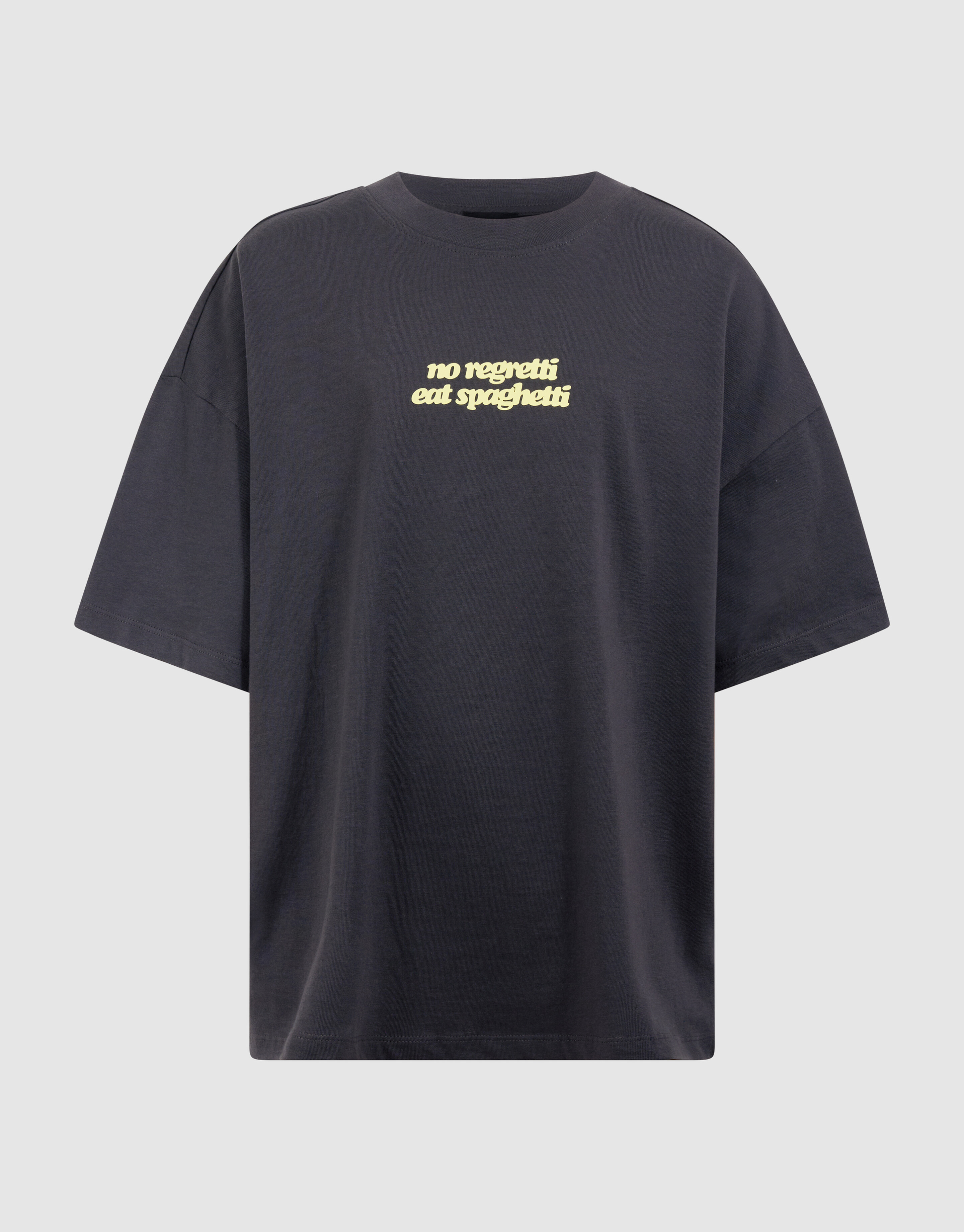 Spaghetti Artwork T-shirt Donkergrijs SHOEBY BOYS