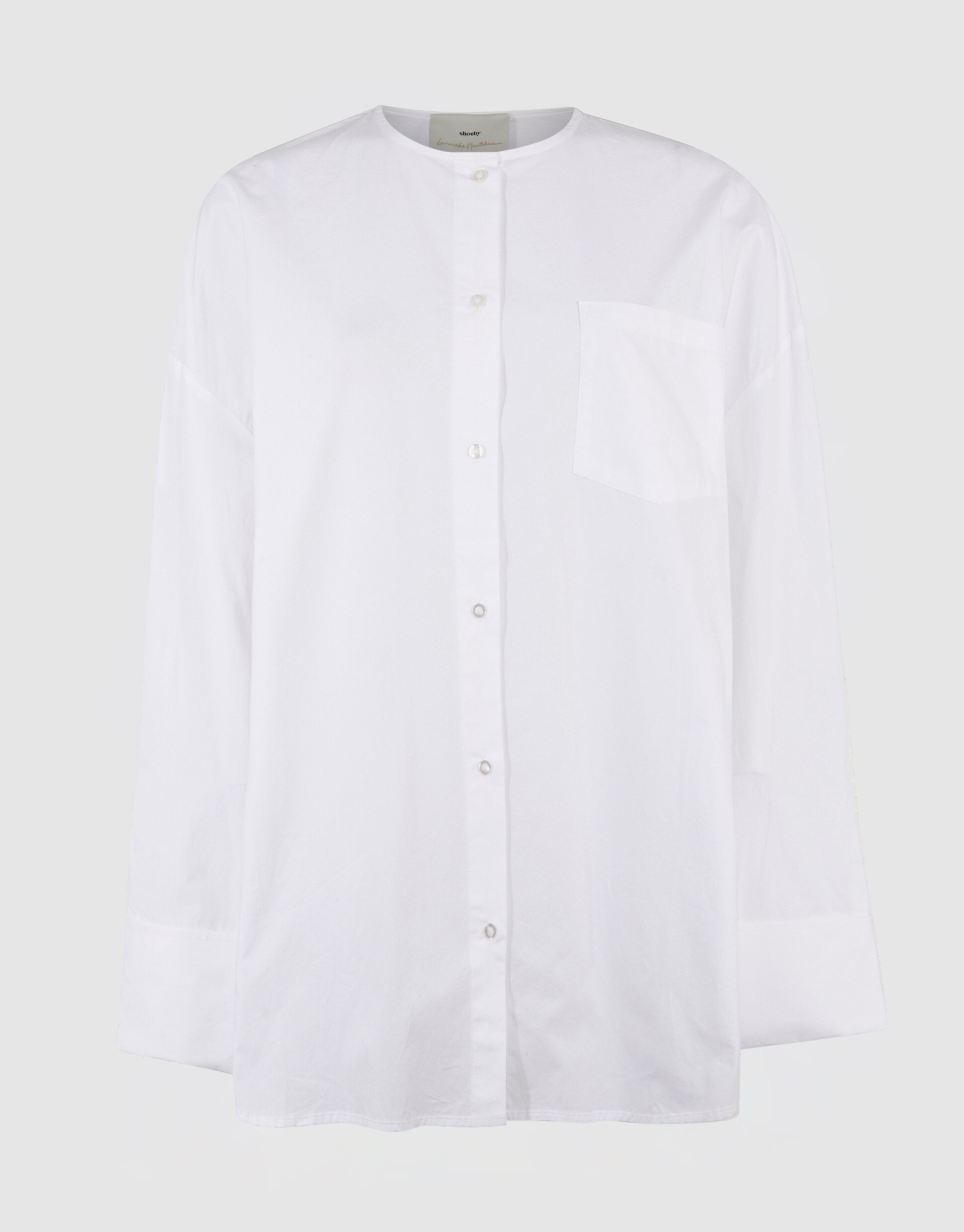 Oversized Collarless Blouse Wit By Lonneke SHOEBY WOMEN