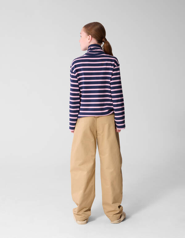 Studded Baggy Fit Broek Zand SHOEBY GIRLS