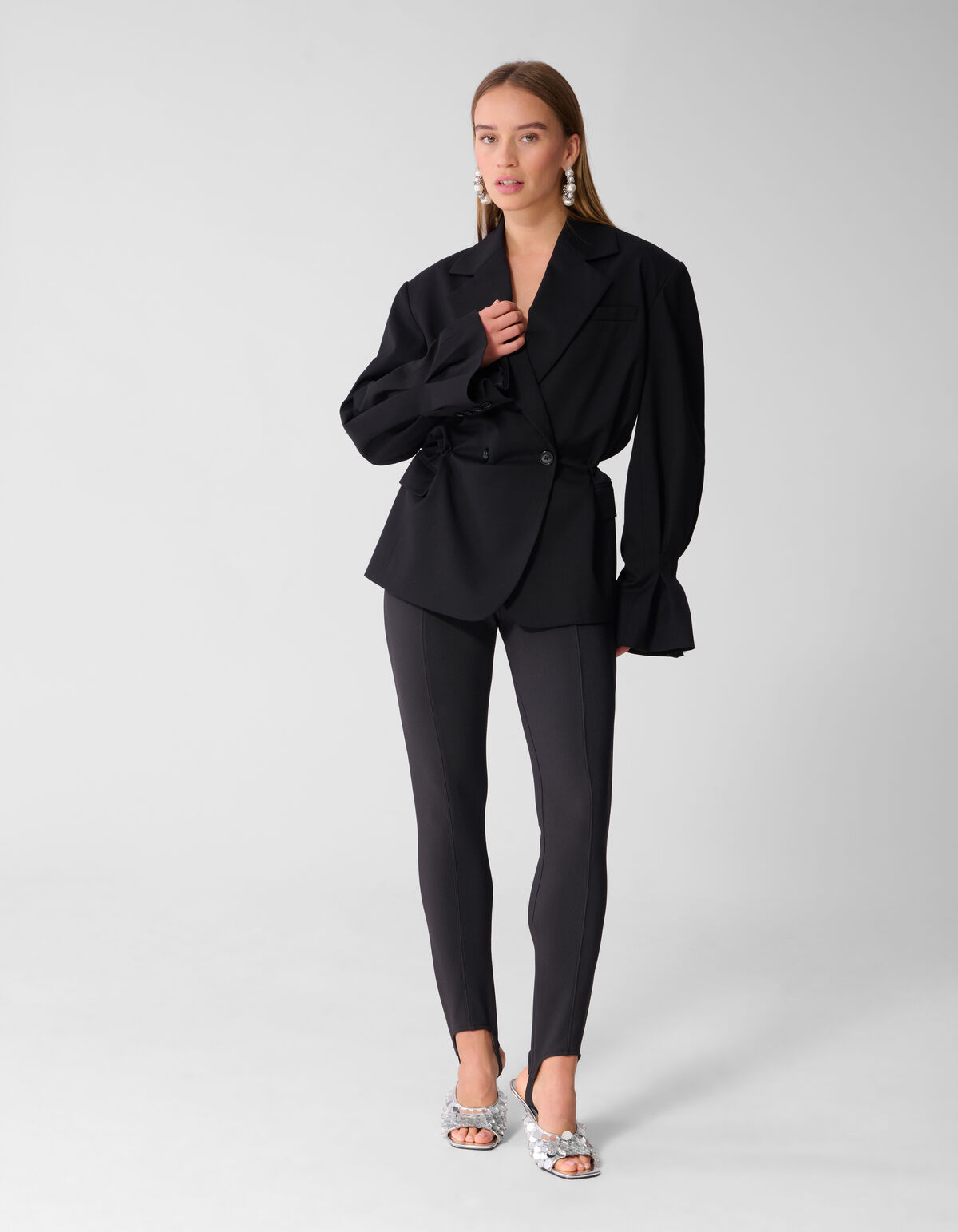 Relaxed Fit Blazer Zwart SHOEBY WOMEN