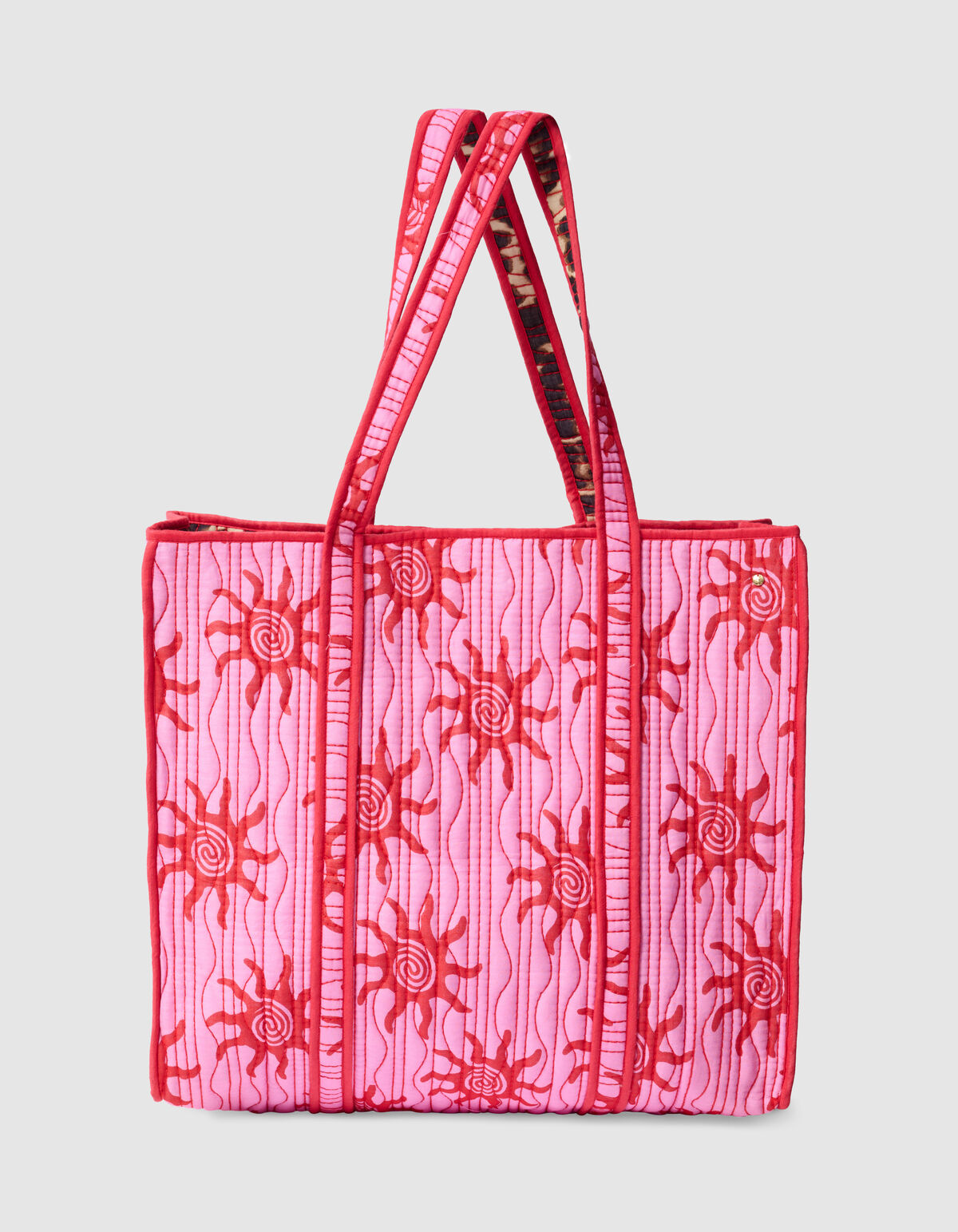 Reversible Printed Shopper Roze SHOEBY ACCESSOIRES
