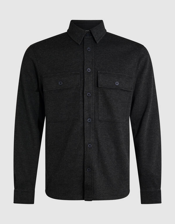 Soft Overshirt Donkergrijs SHOEBY MEN