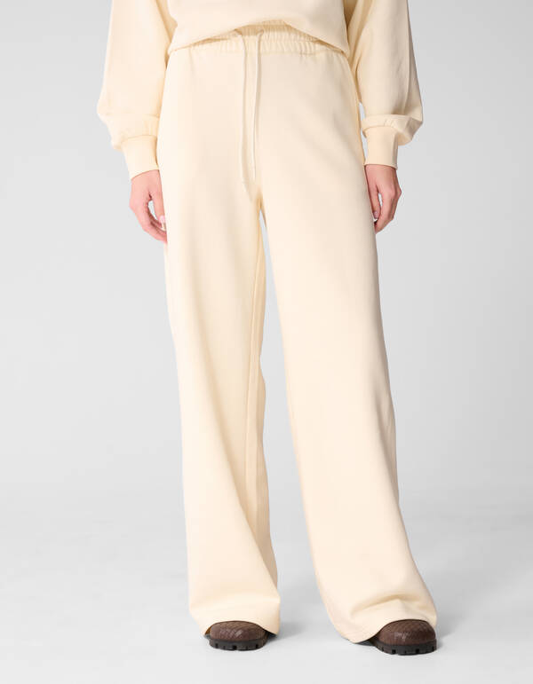 Wide Leg Jogger Gebroken Wit SHOEBY WOMEN