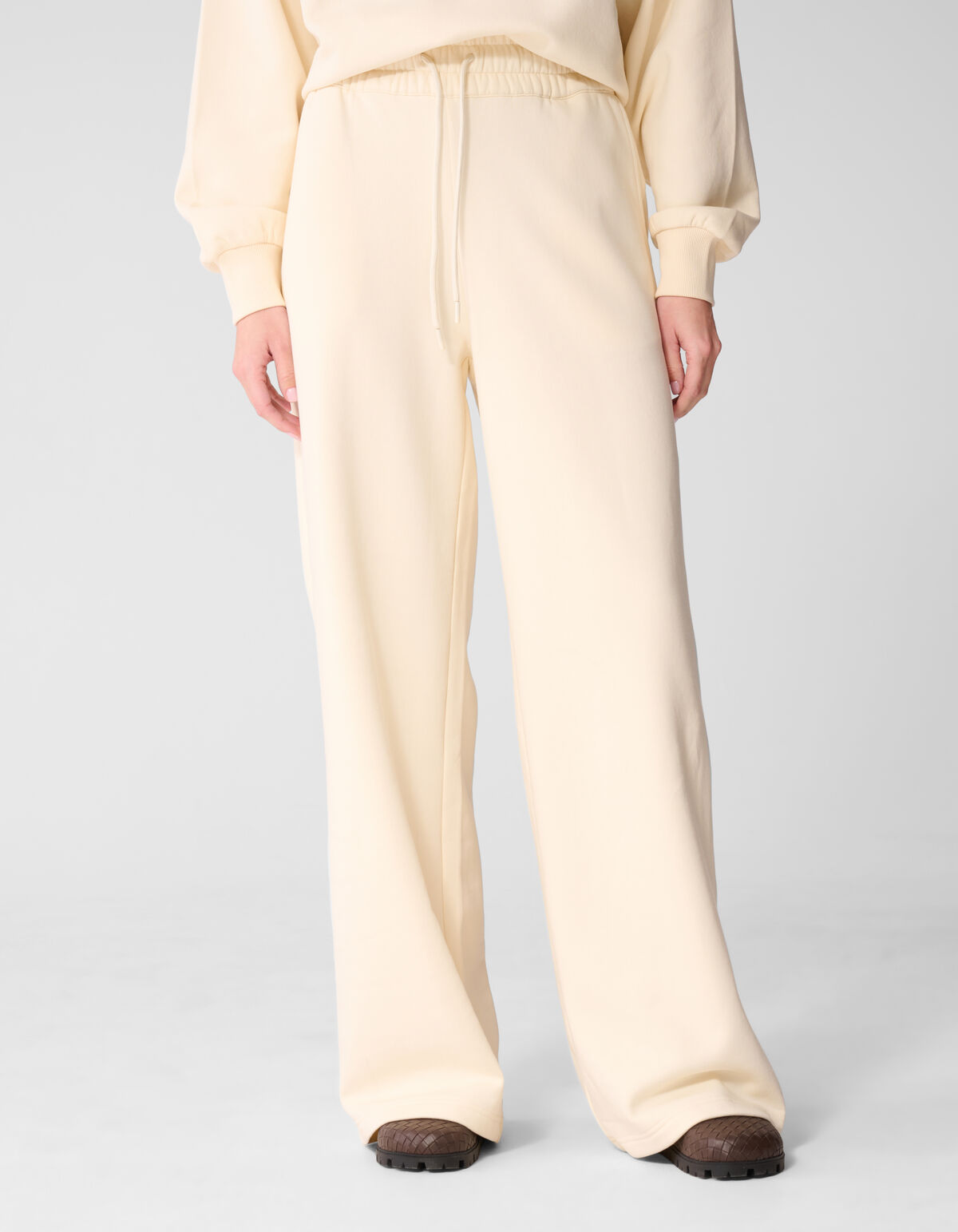 Wide Leg Jogger Gebroken Wit SHOEBY WOMEN