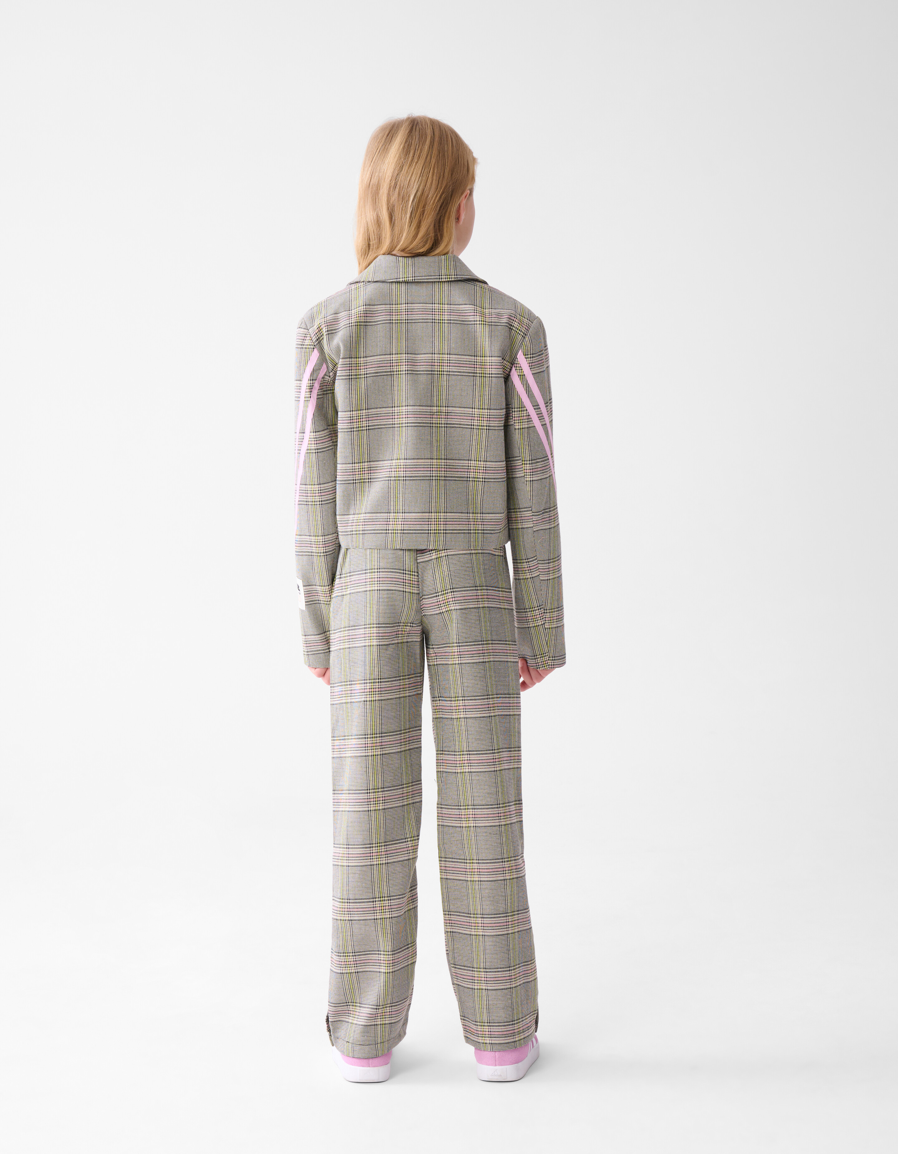 Ruiten Wide Leg Broek Gebroken Wit SHOEBY GIRLS