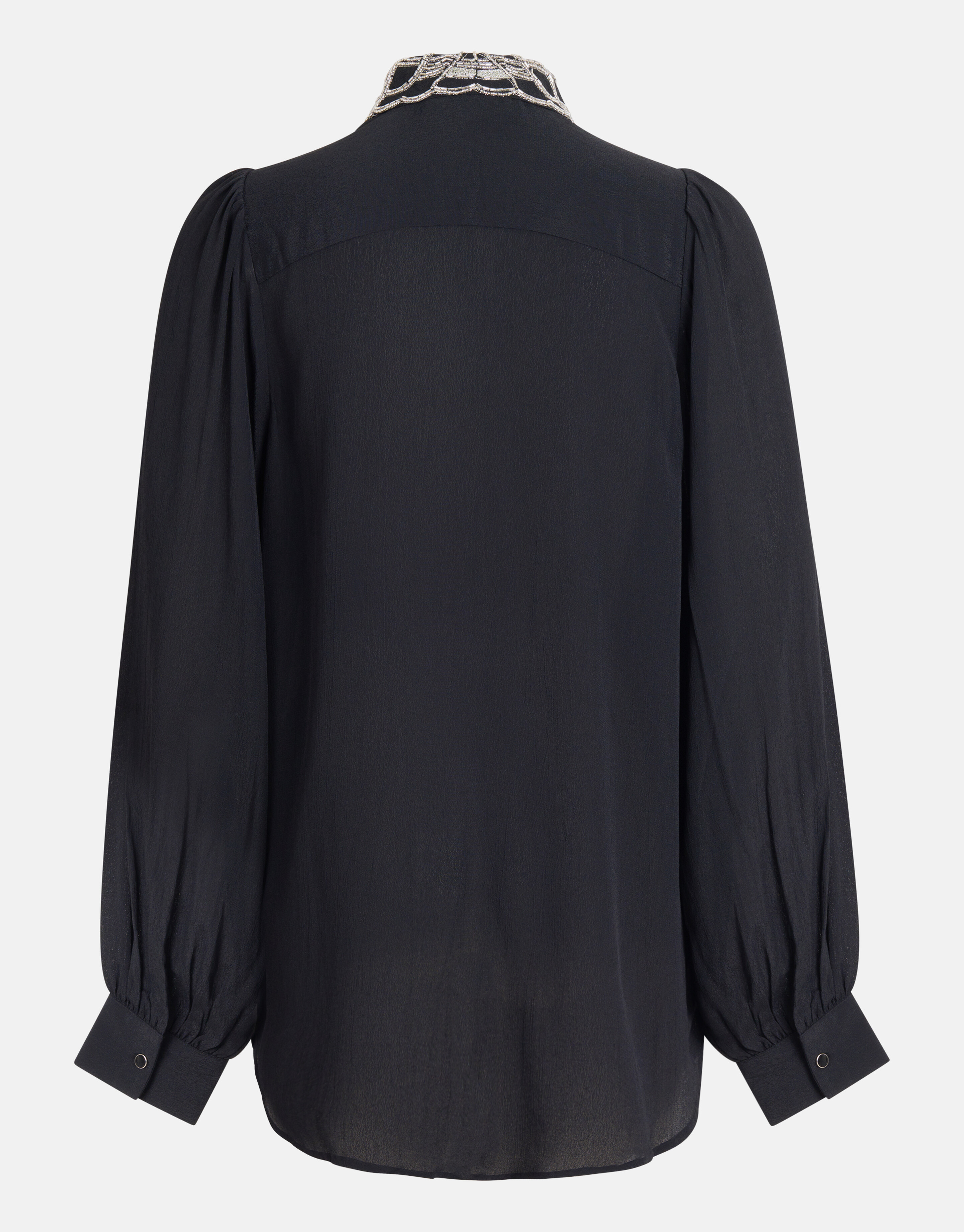 Collar Blouse Zwart By Fred SHOEBY WOMEN