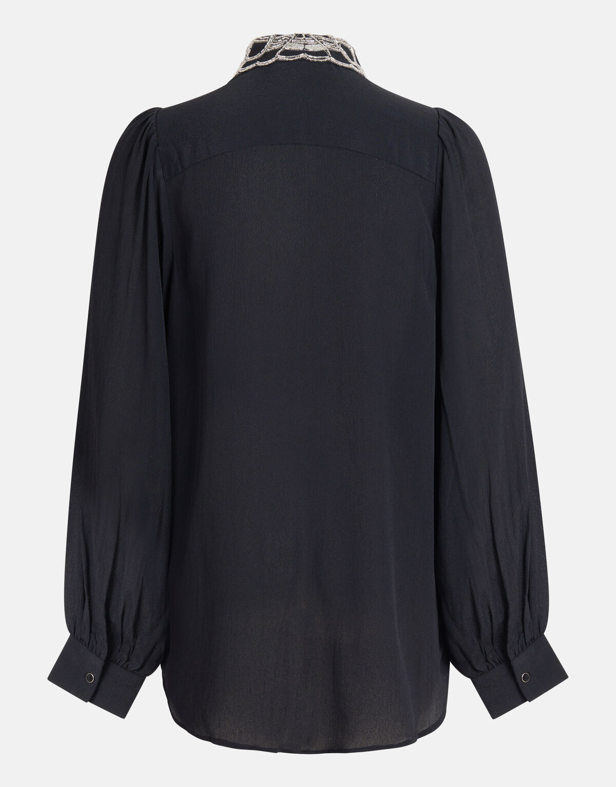 Collar Blouse Zwart By Fred SHOEBY WOMEN