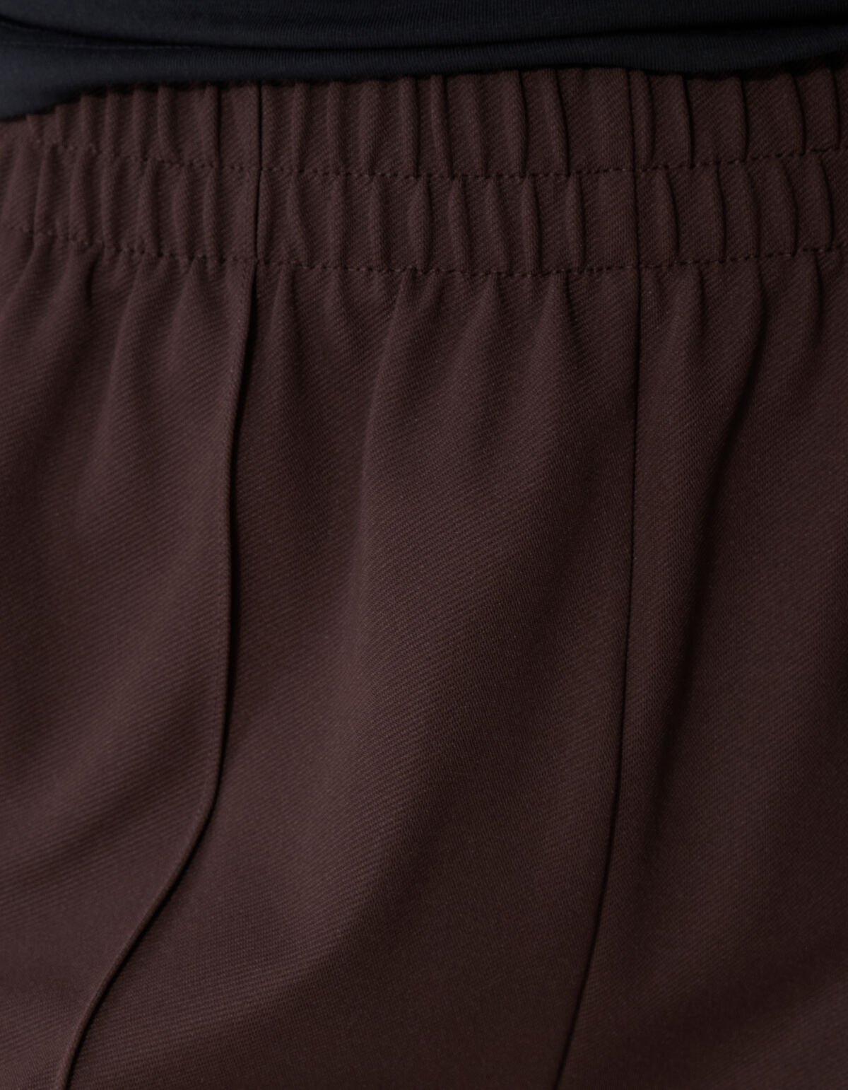 Basic Wide Leg Broek Donkerbruin SHOEBY WOMEN